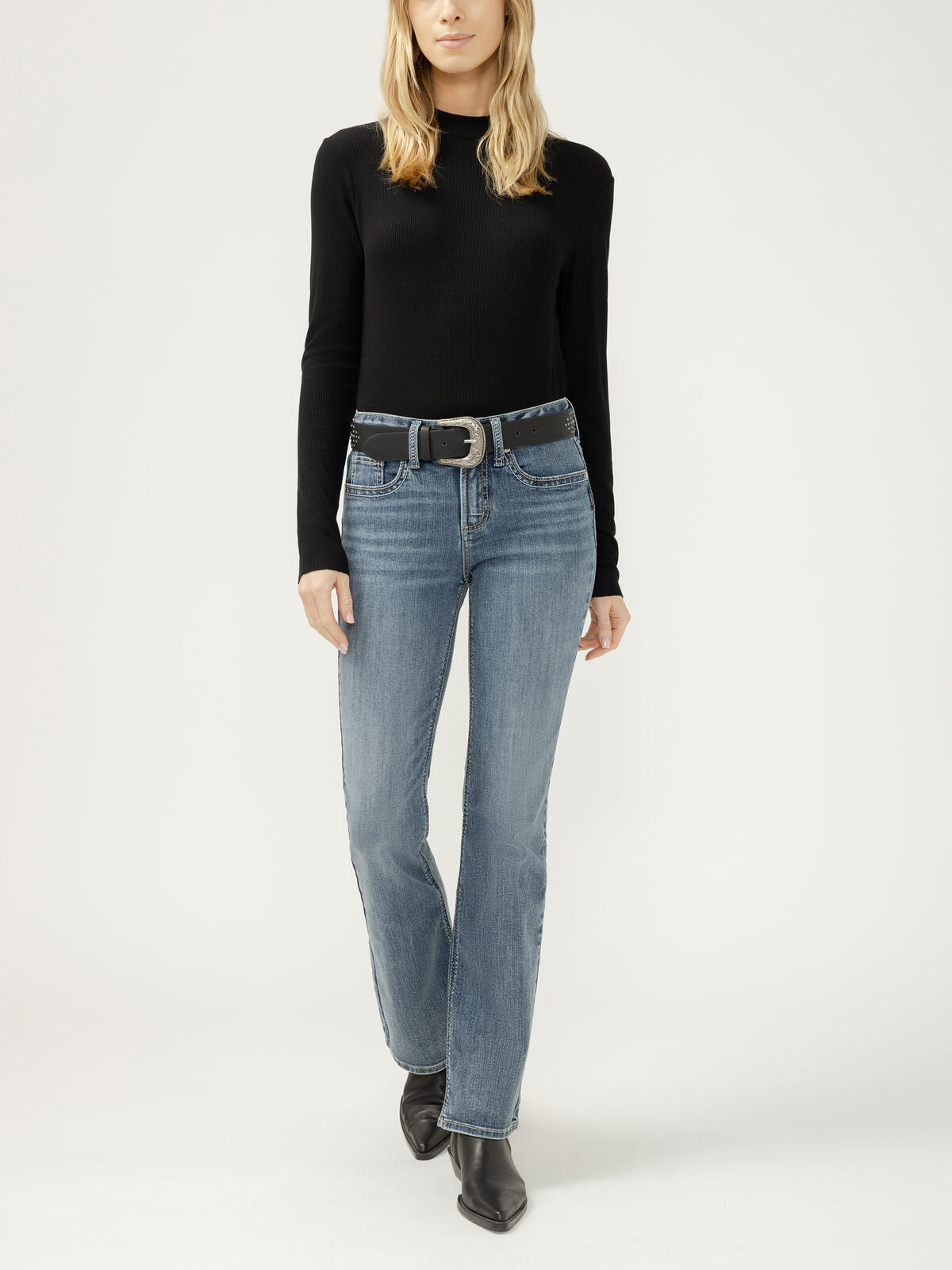 Suki Mid Rise Bootcut Frontier Strong Jeans