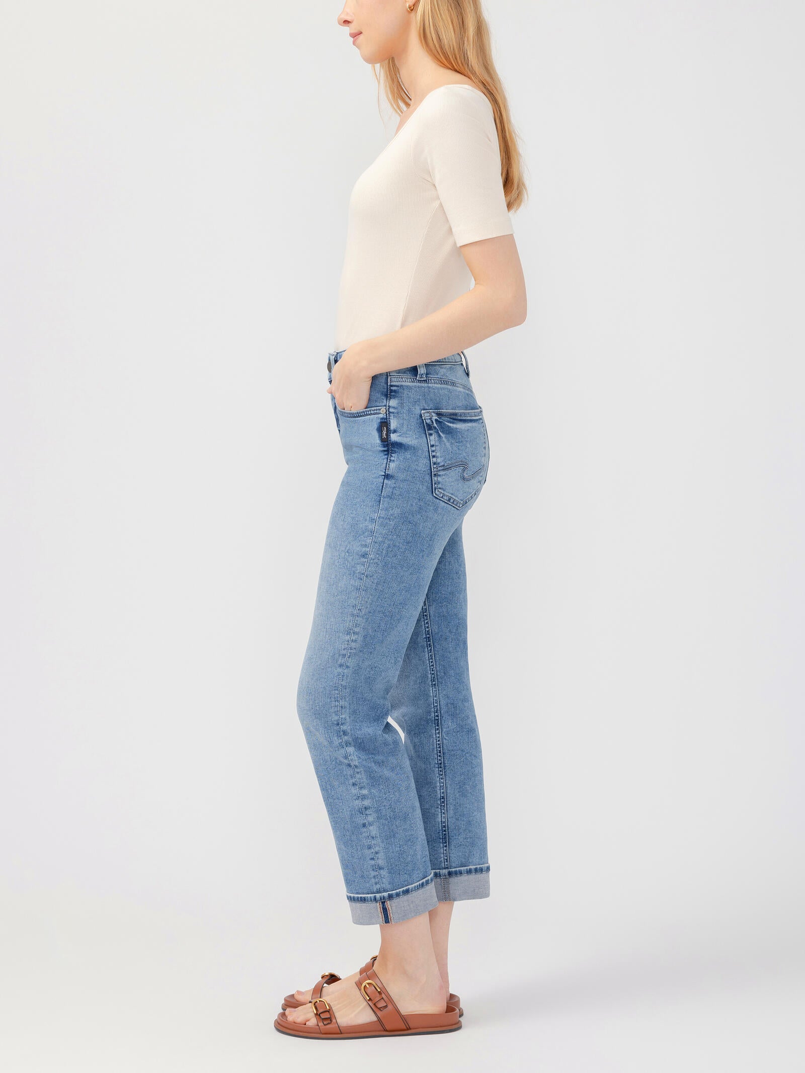 Avery Classic Straight Leg - Bluebell