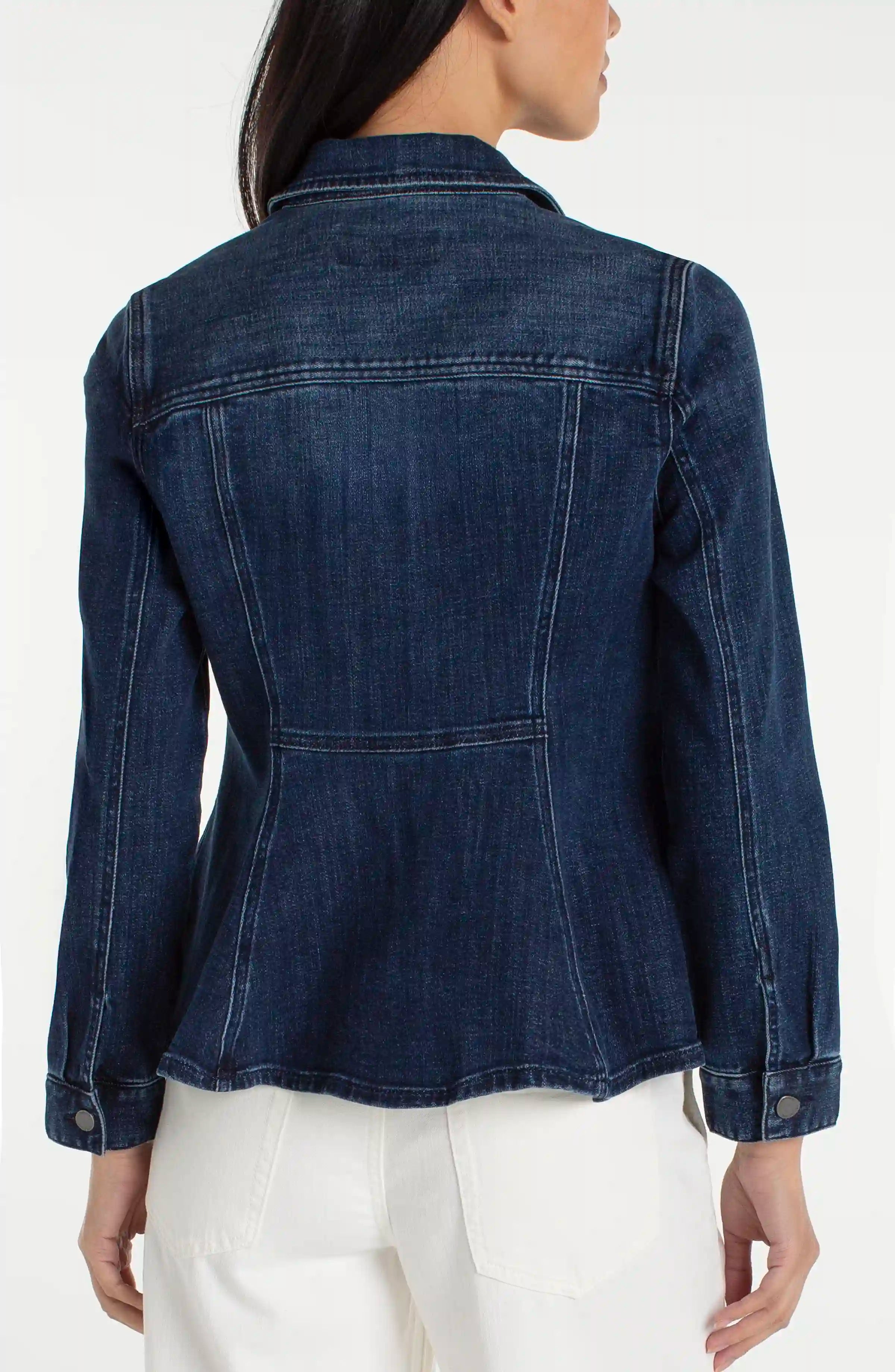 Fit and Flare Trucker Jacket - Delancy Wash
