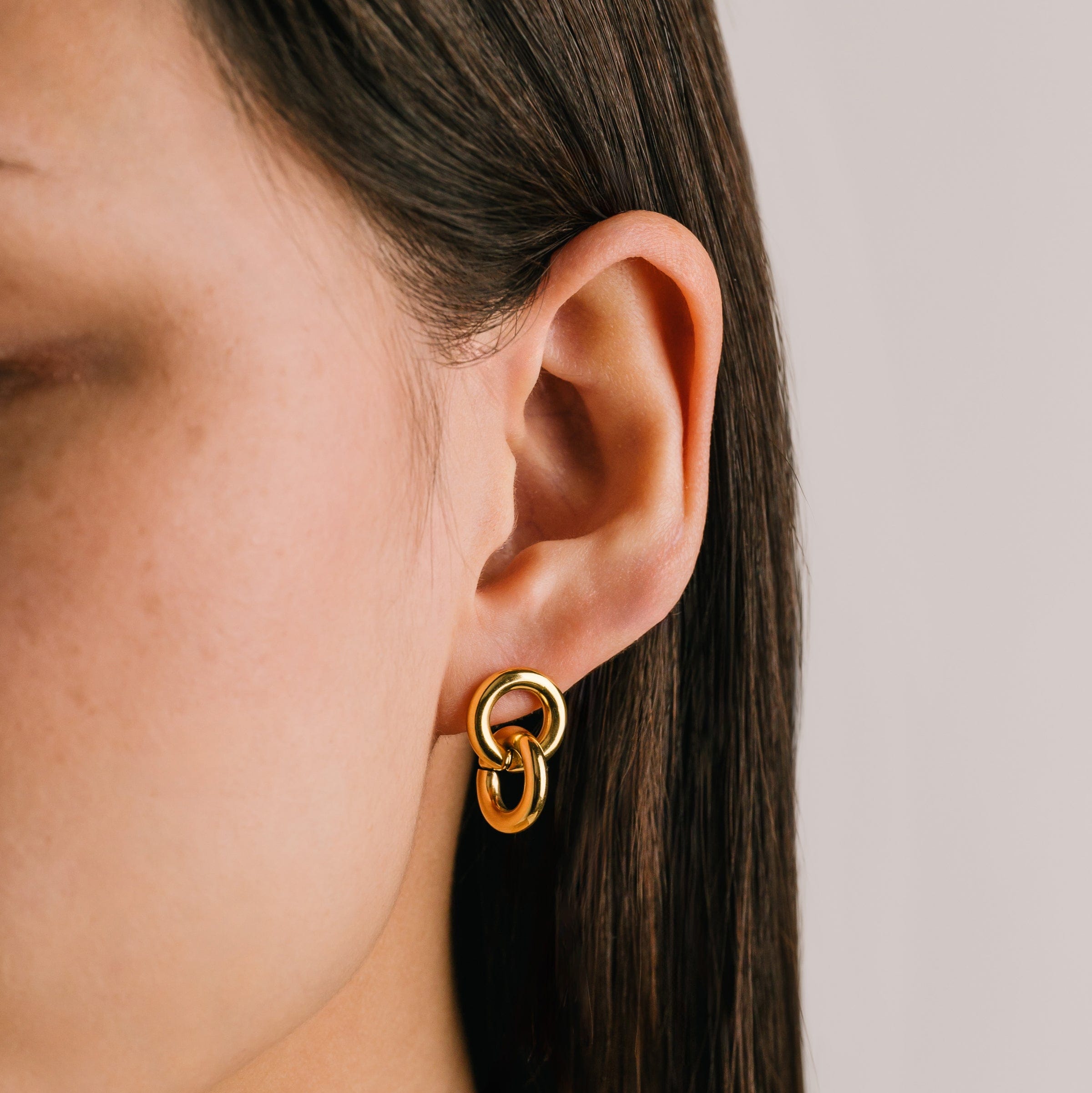 Linx Drop Earrings - Gold