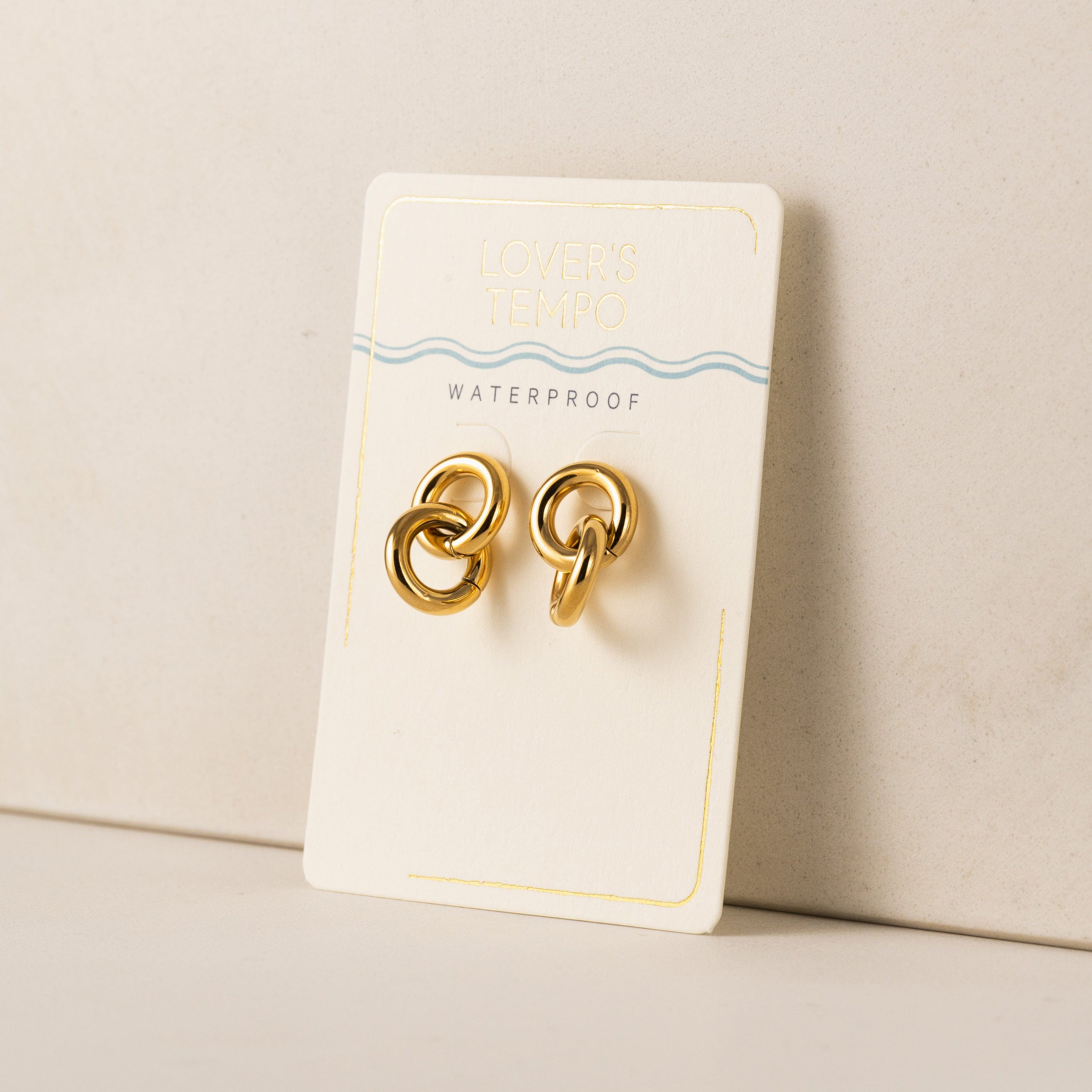 Linx Drop Earrings - Gold