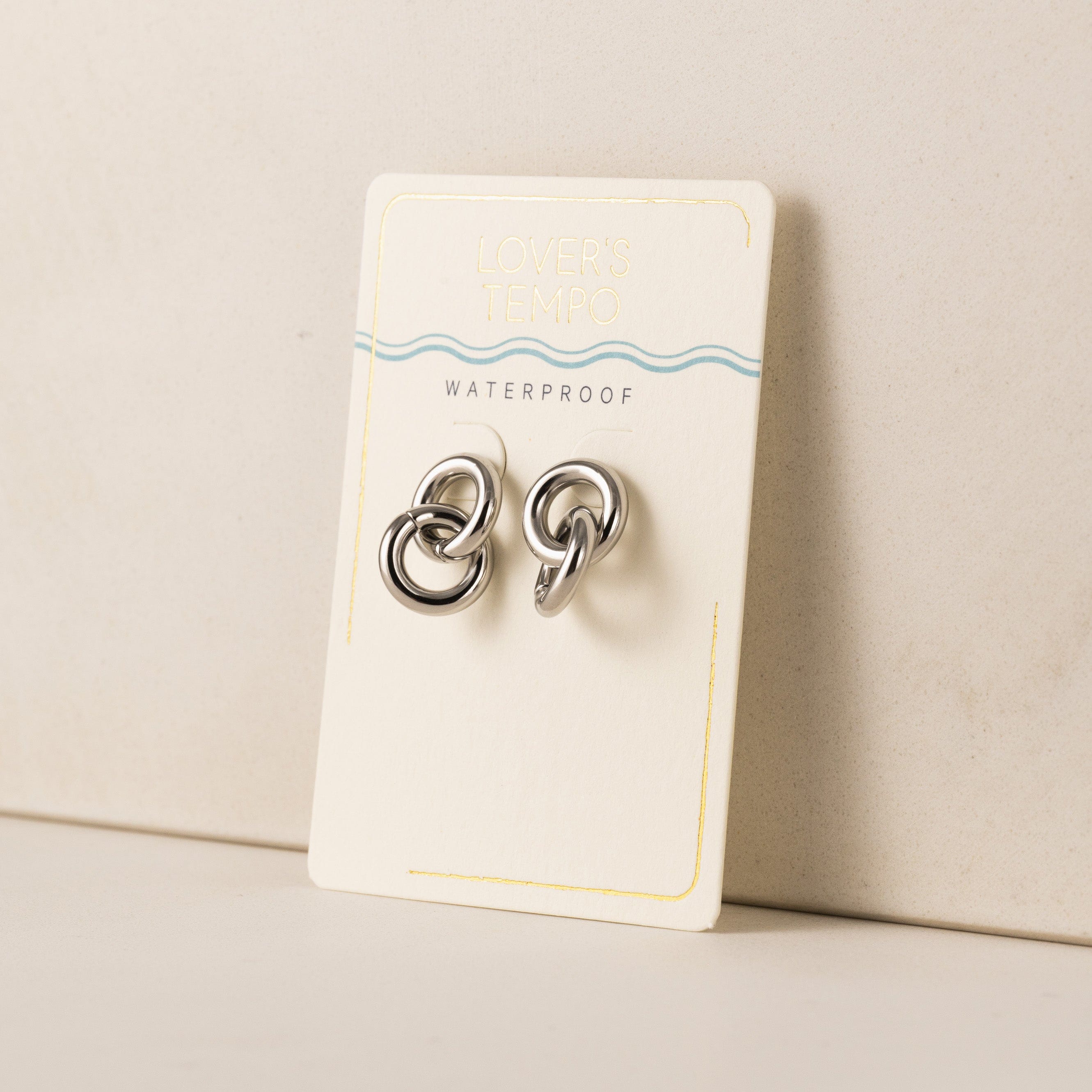 Linx Drop Earrings - Silver