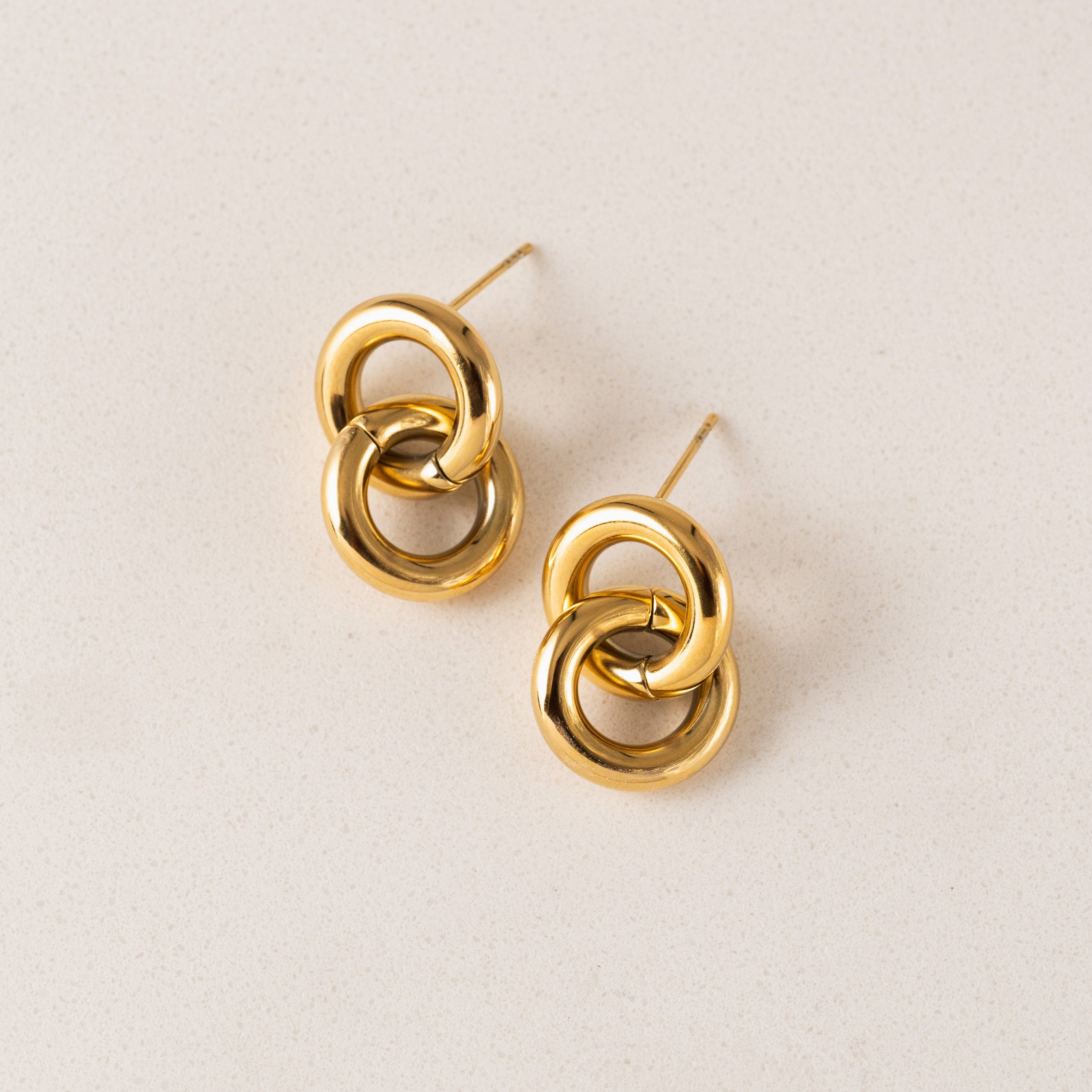 Linx Drop Earrings - Gold