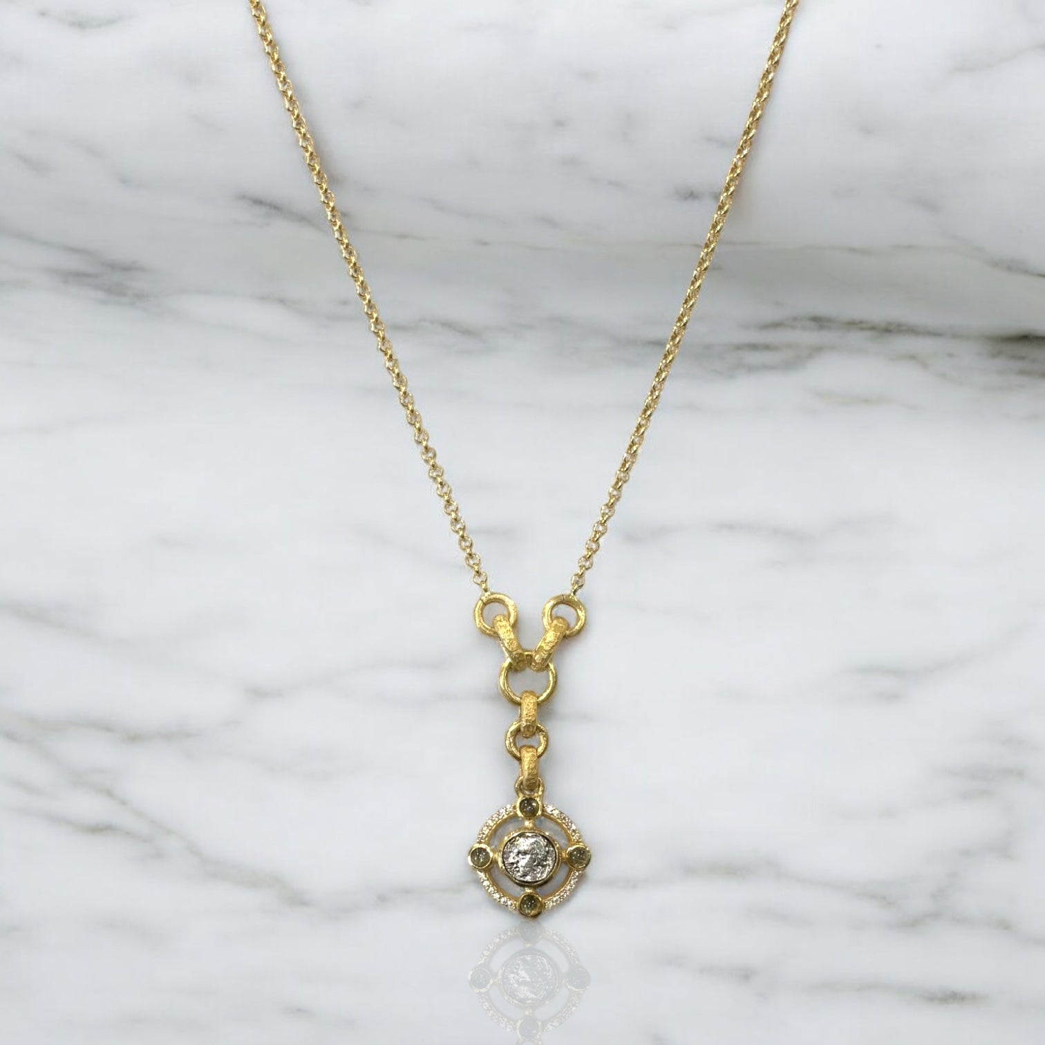 Mini Gold Miko Coin Necklace