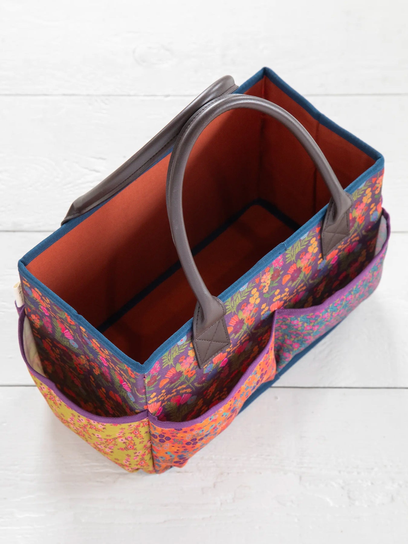 Mimi's Utility Tote - Eggplant Floral