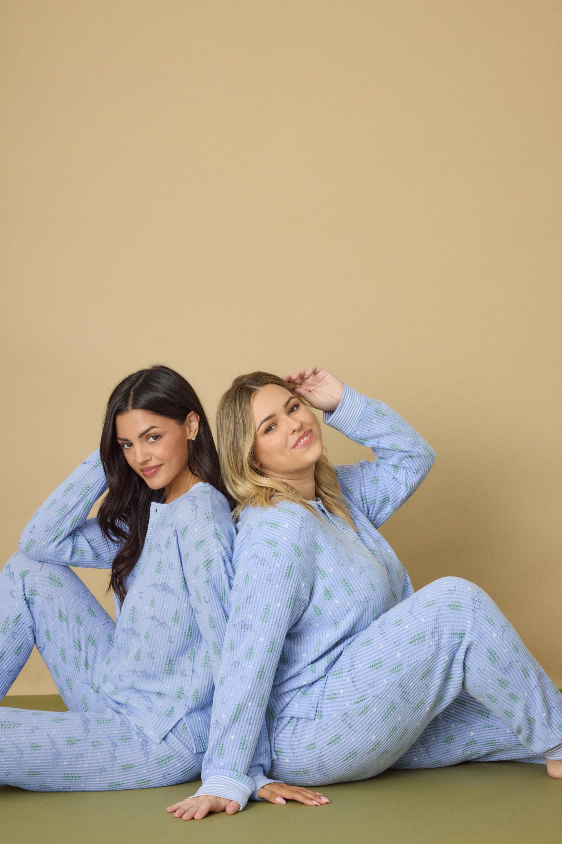 Ski Jammies Classic Set - Periwinkle Mountains