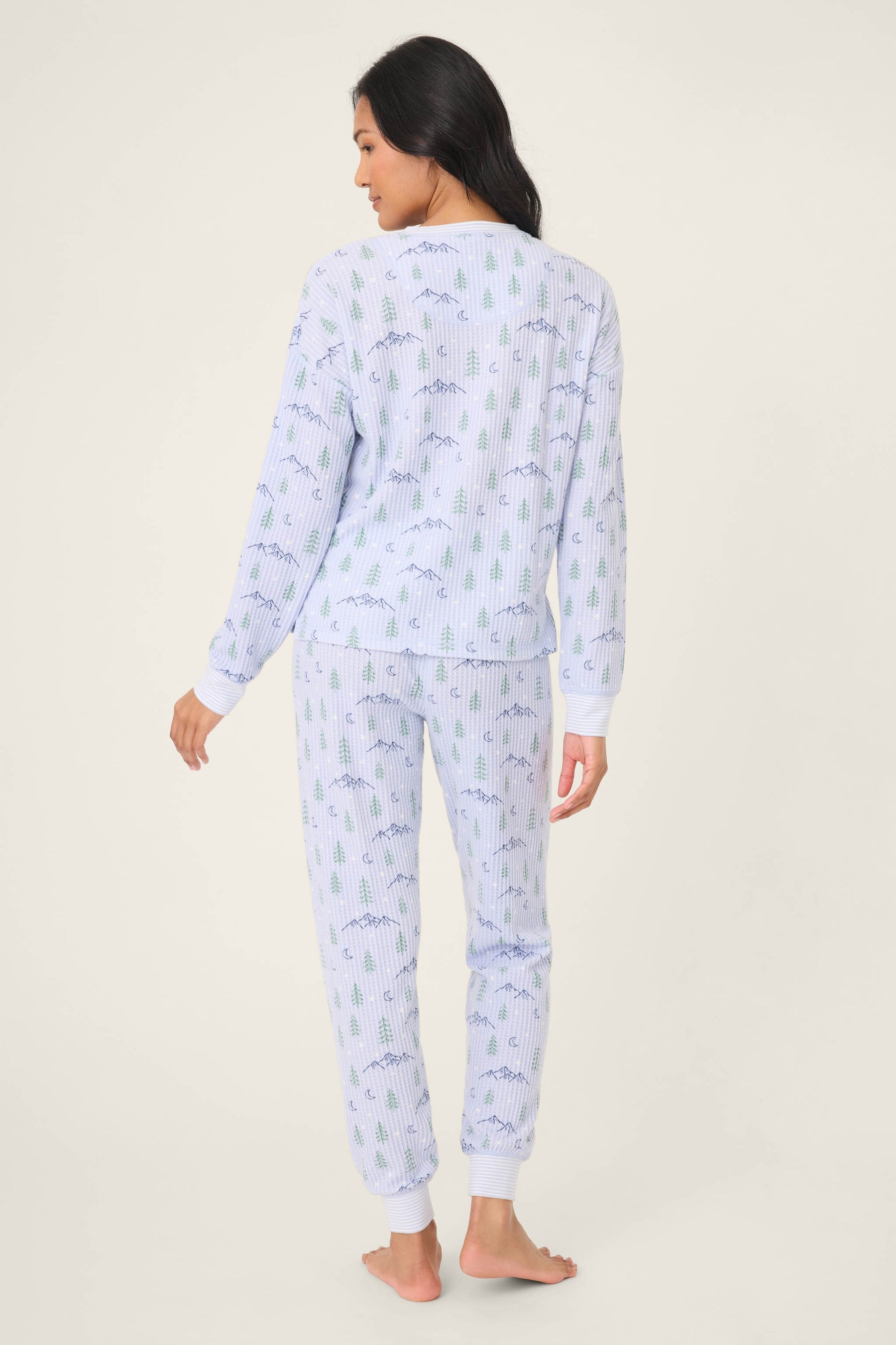 Ski Jammies Classic Set - Periwinkle Mountains
