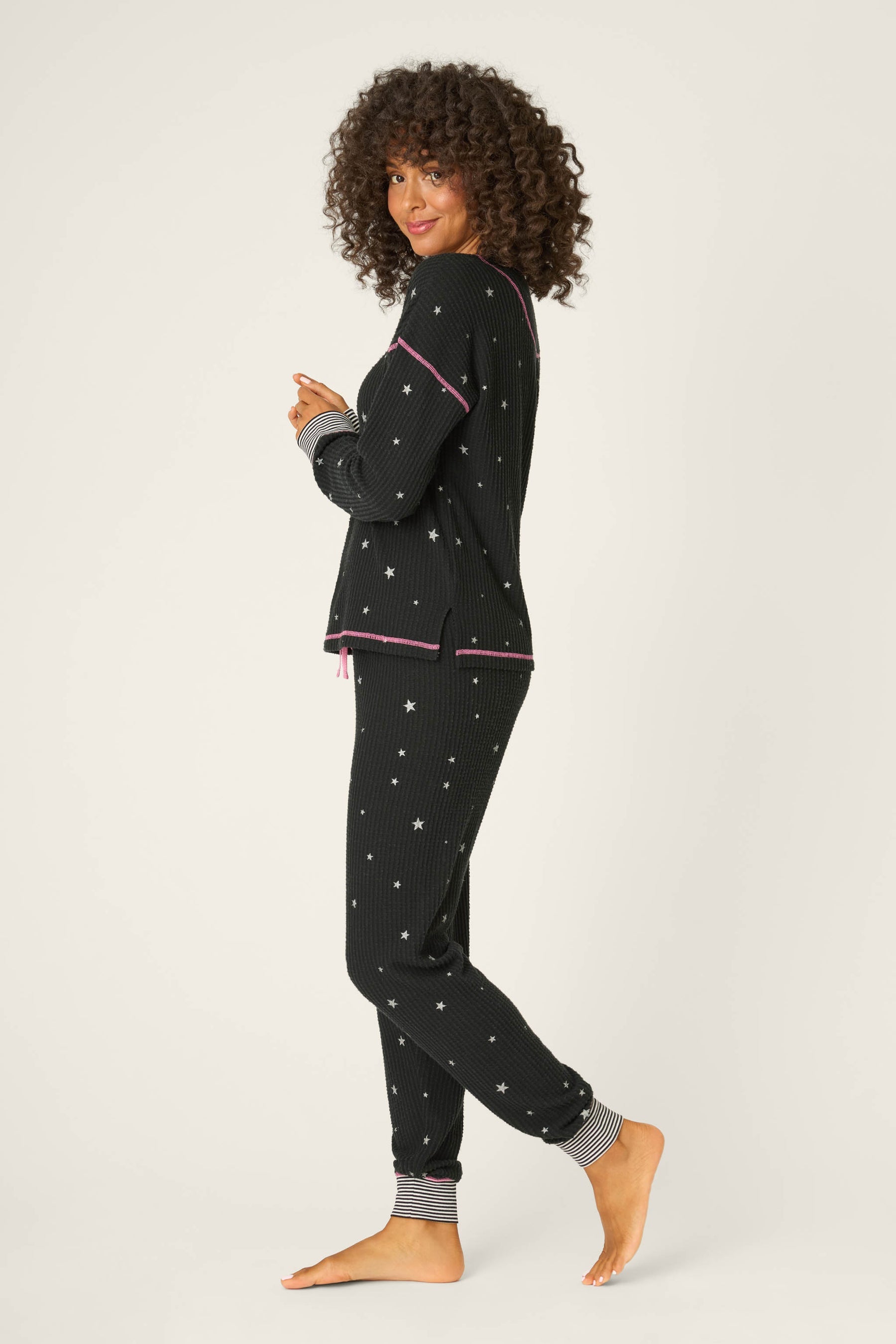 Ski Jammies Classic Set - Black Night Sky