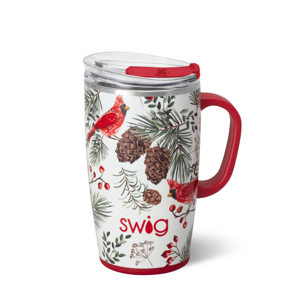 Winter Cardinals Travel Mug - 18oz