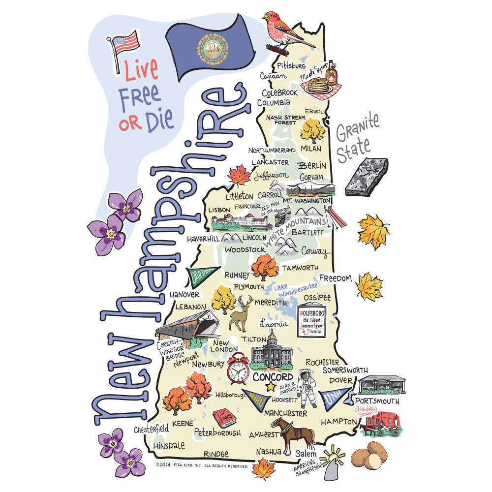 New Hampshire Mega Mug 40oz