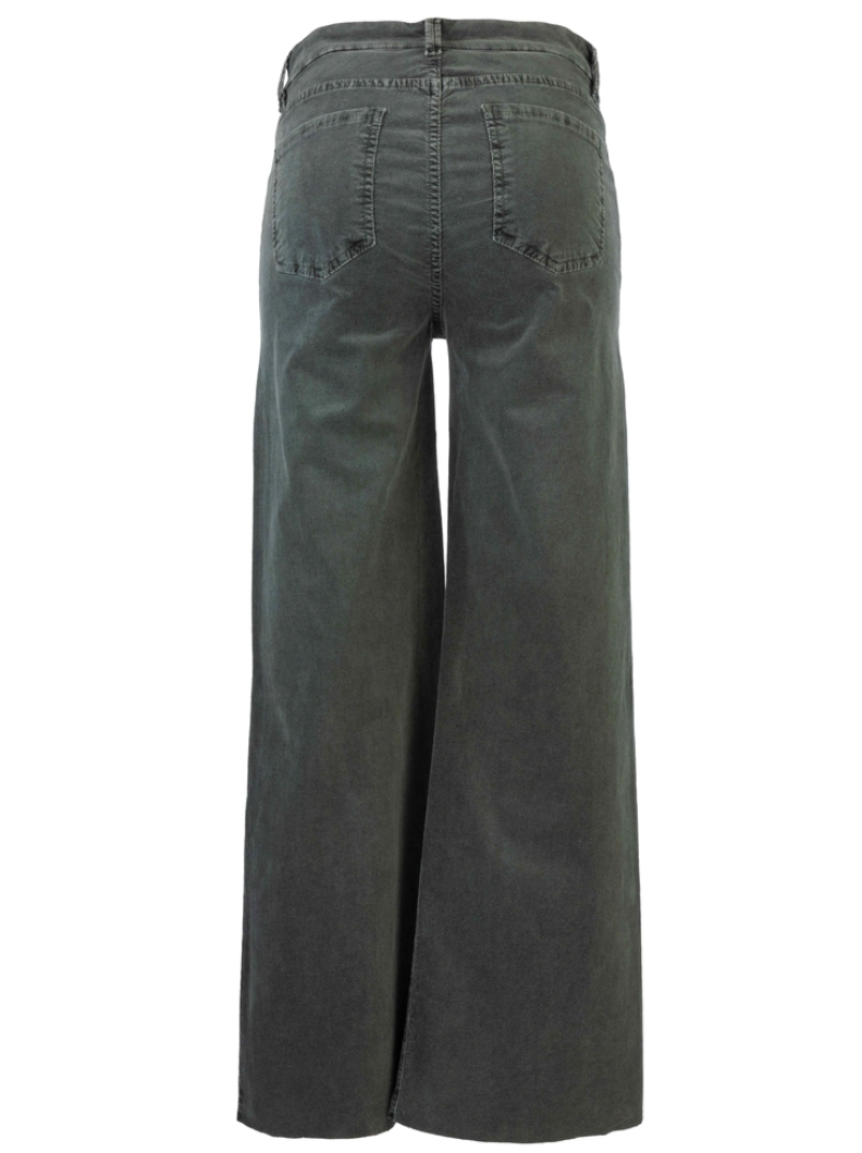 Meg High Rise Fab Ab Wide Leg, Raw Hem - Long