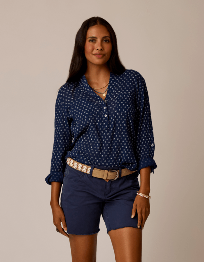 Dylan Gauze Shirt - Petite Bloom