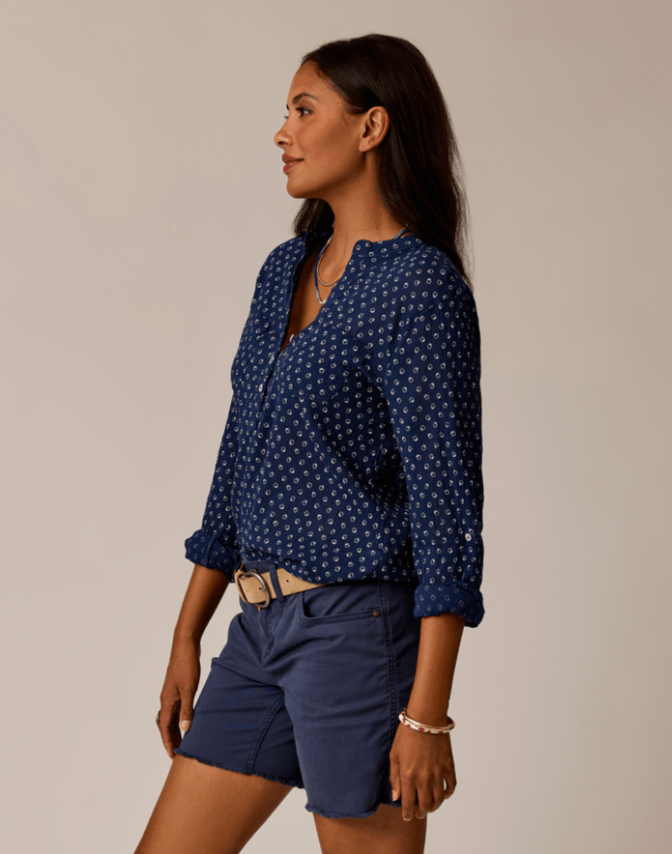 Dylan Gauze Shirt - Petite Bloom