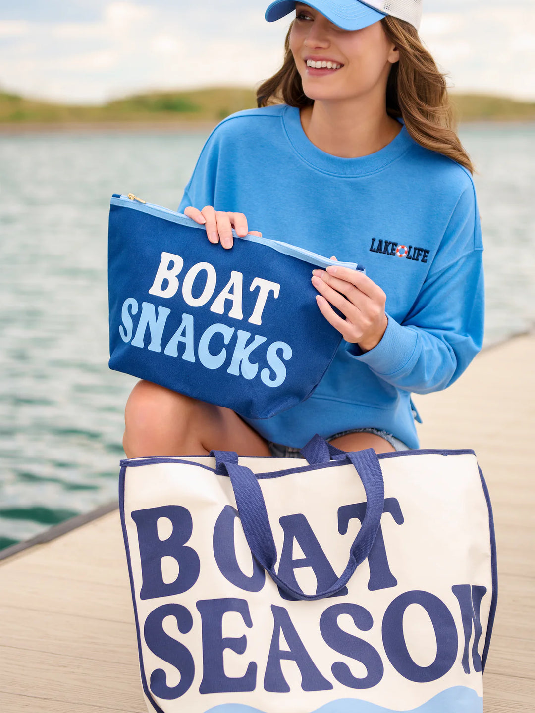 Boat Snacks Large Zip Pouch