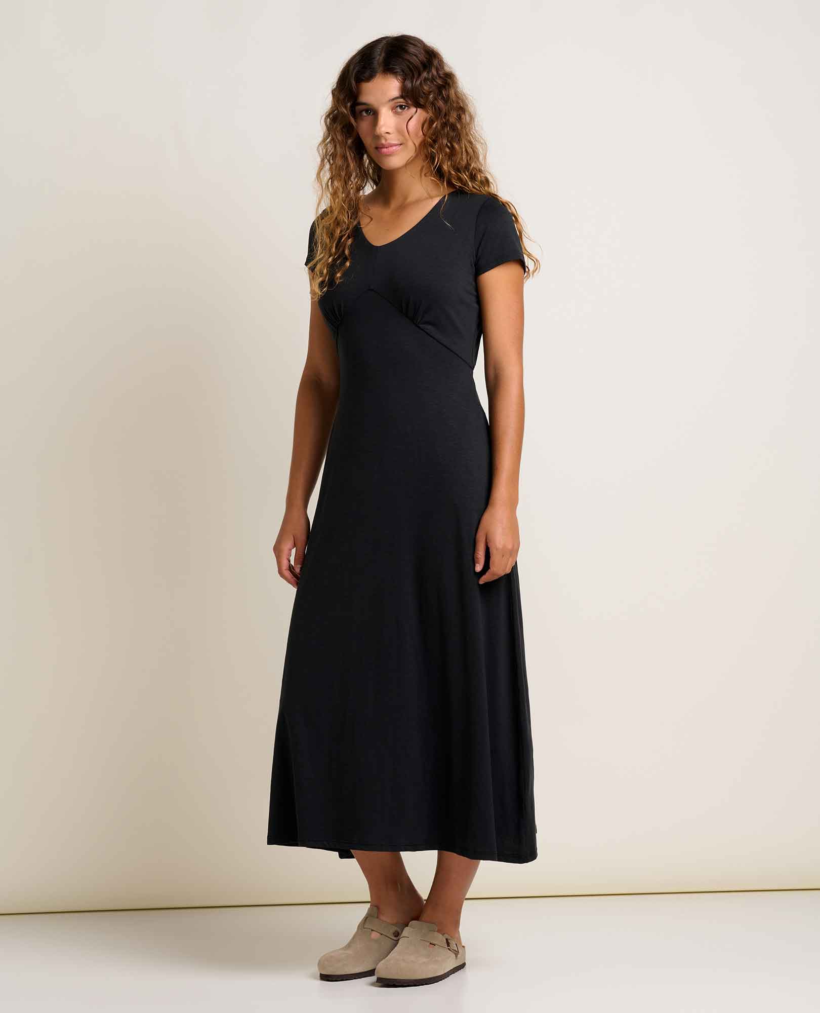 Rose Midi Dress - Black