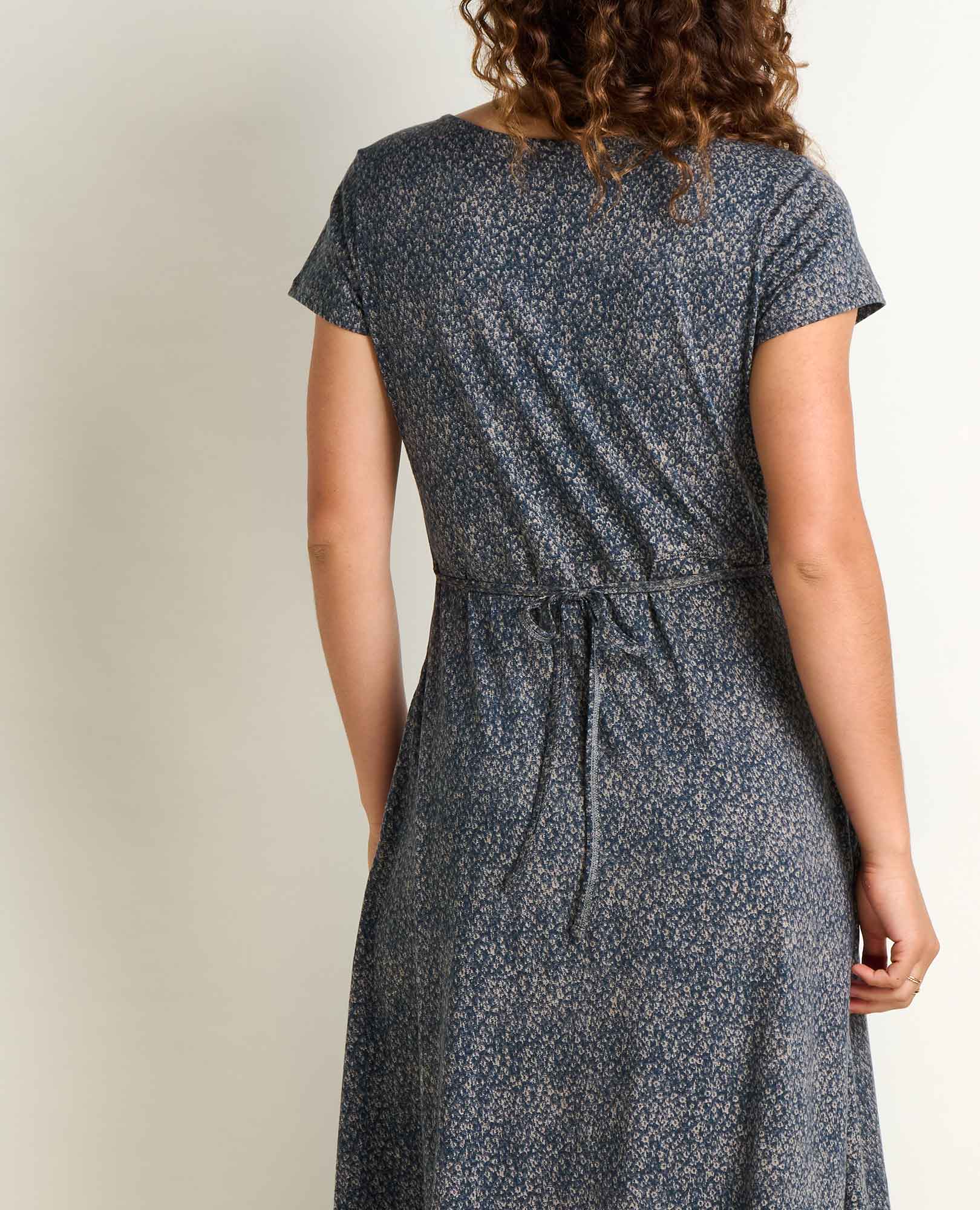 Rose Midi Dress - Ink Print