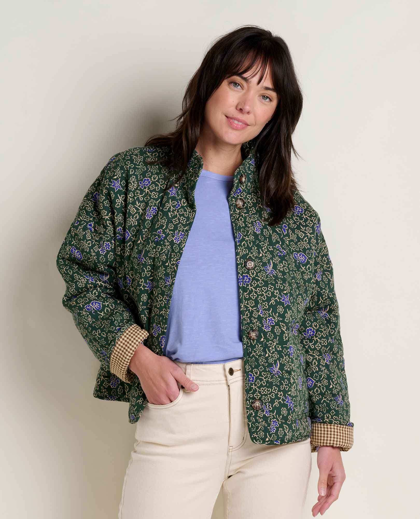 Manzana Quilted Jacket - Pasture Floral Print