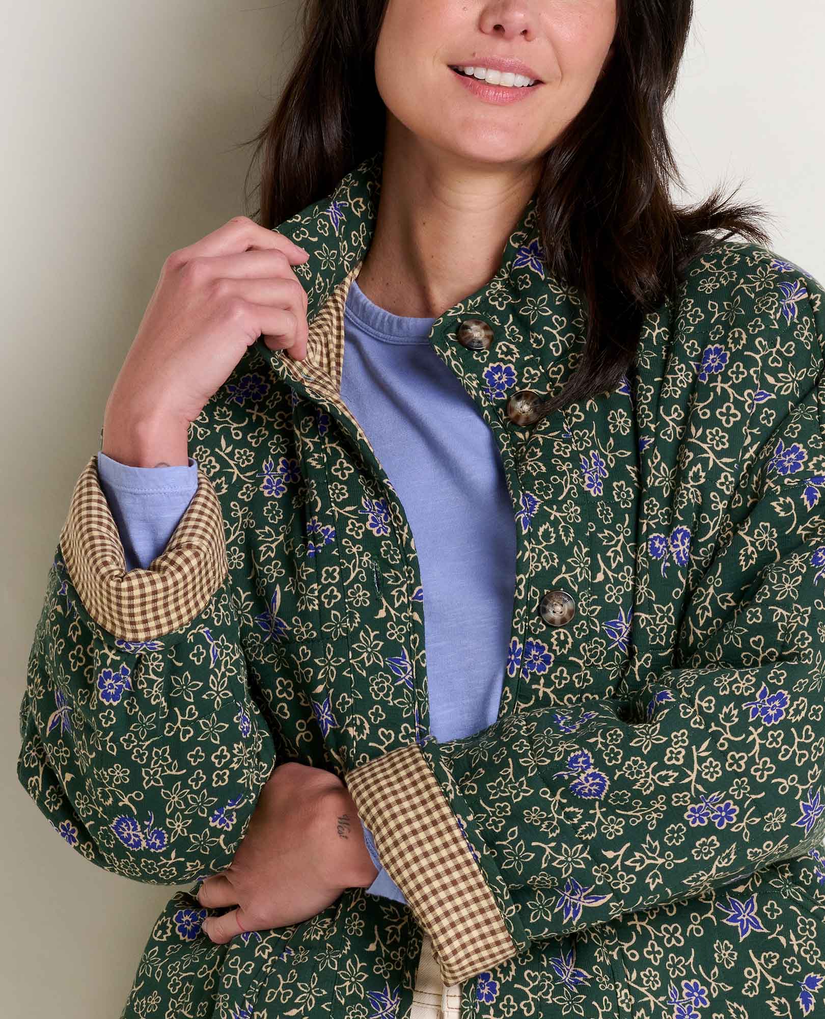 Manzana Quilted Jacket - Pasture Floral Print