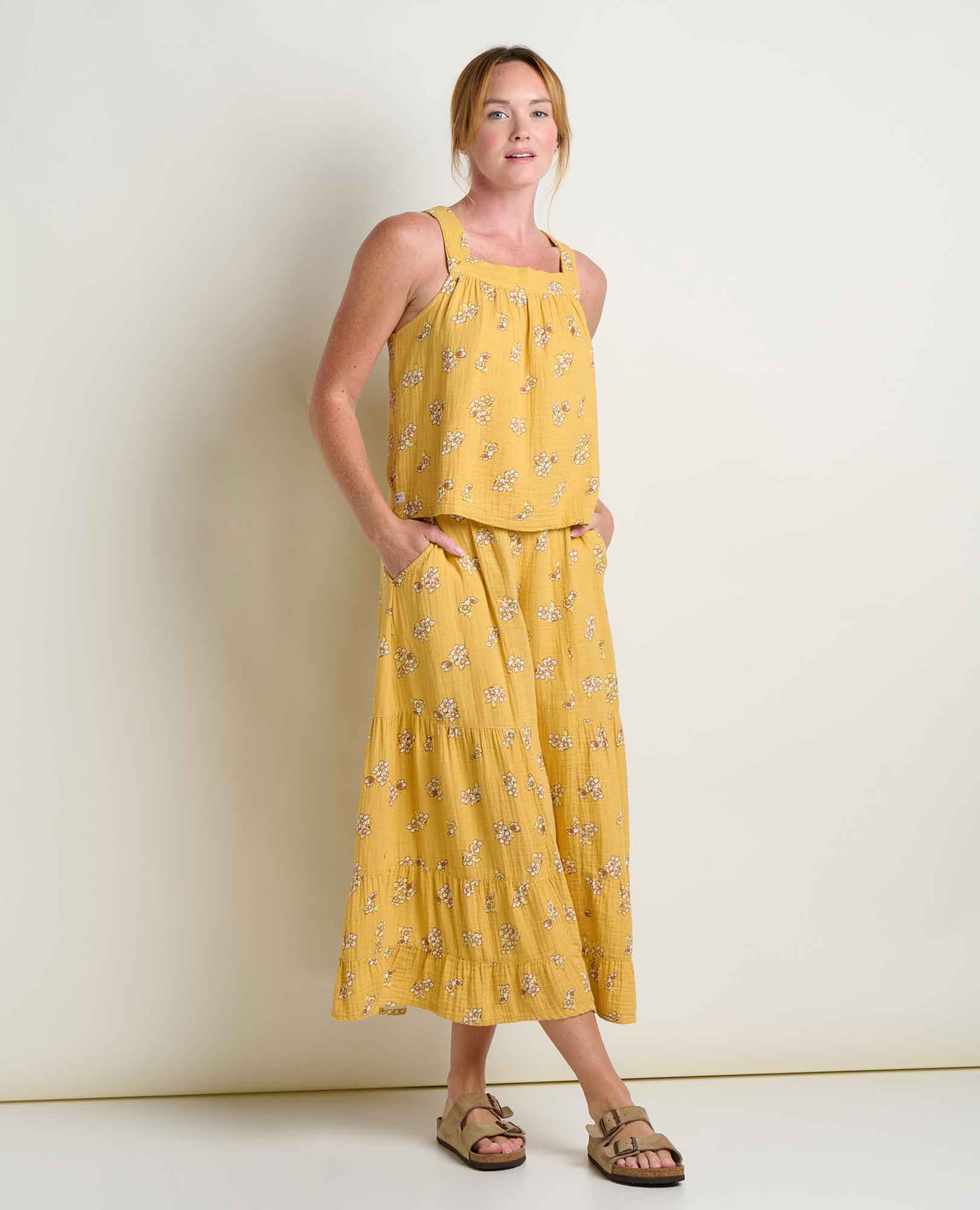 Tate Double Weave Tank - Toucan Print