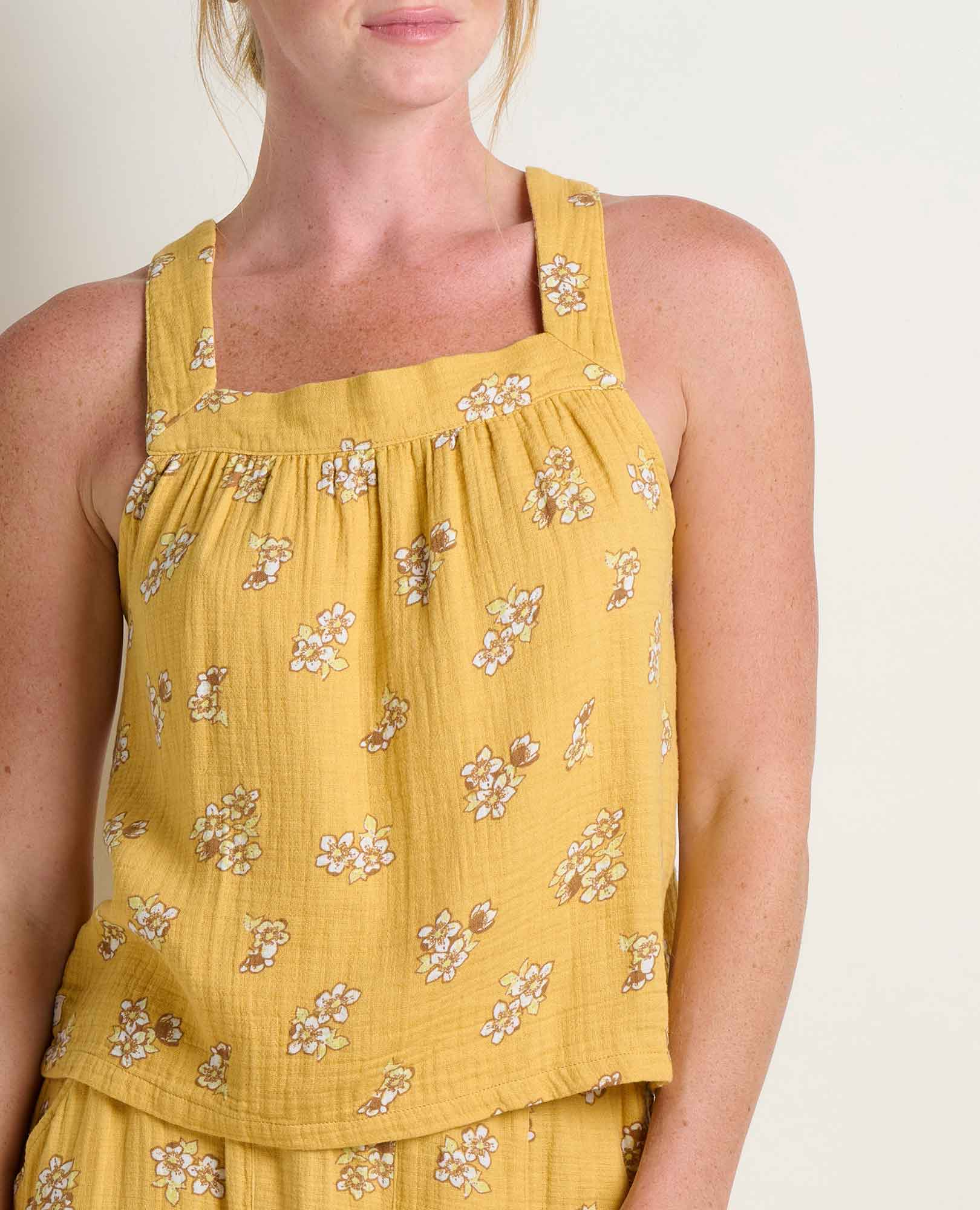 Tate Double Weave Tank - Toucan Print