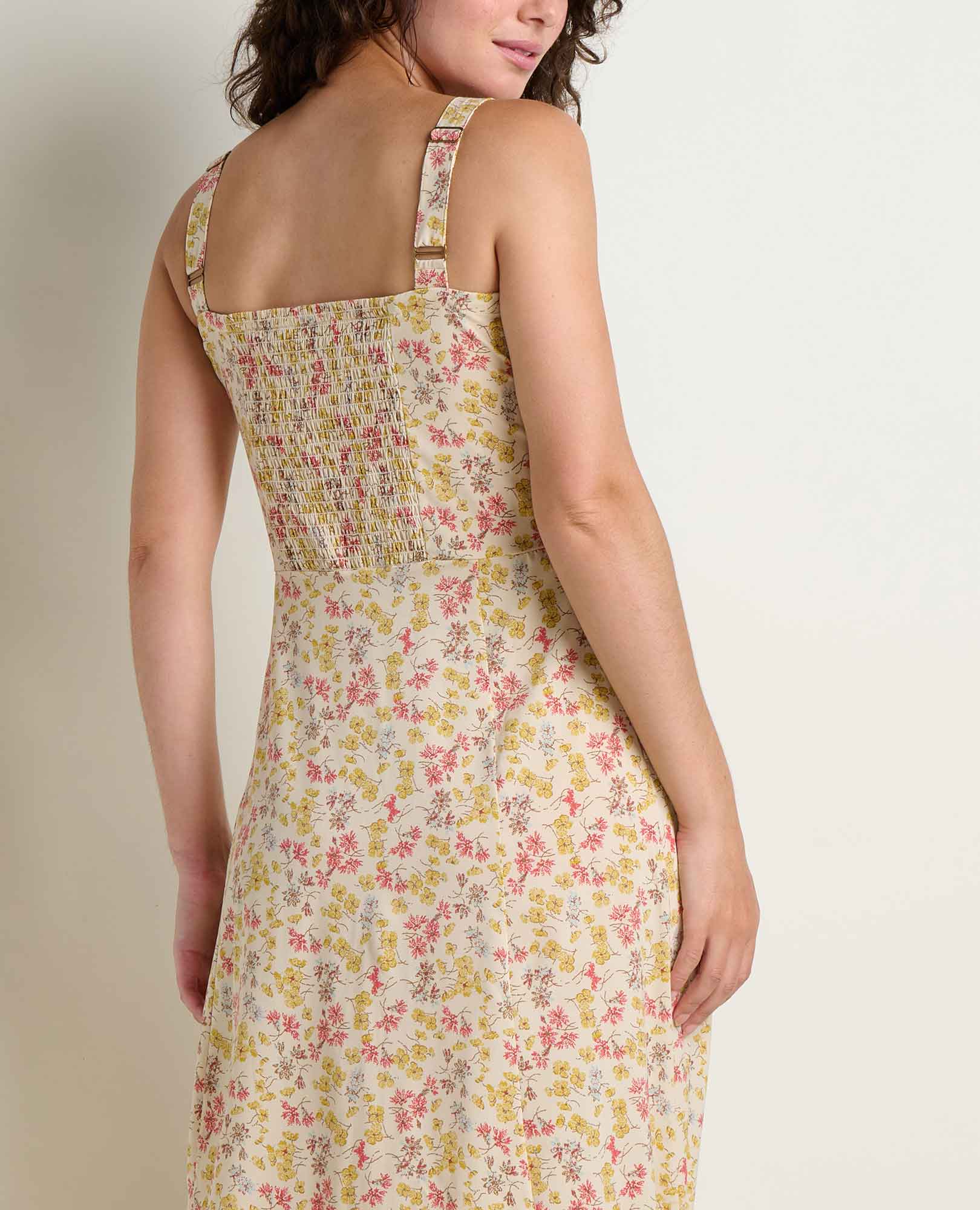 Sunkissed Tank Midi Dress - Barley Print