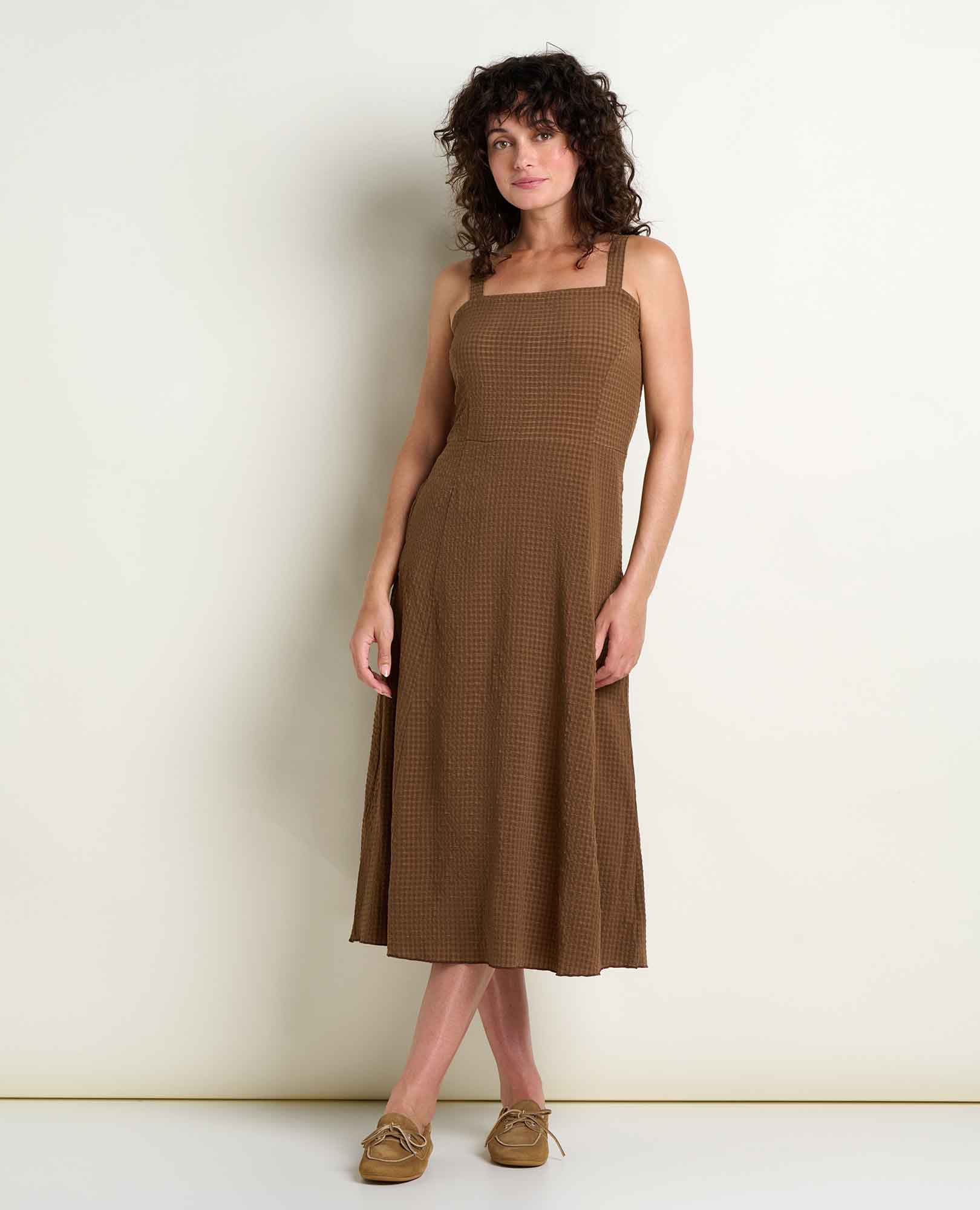 Sunkissed Tank Midi Dress - Earth Texture