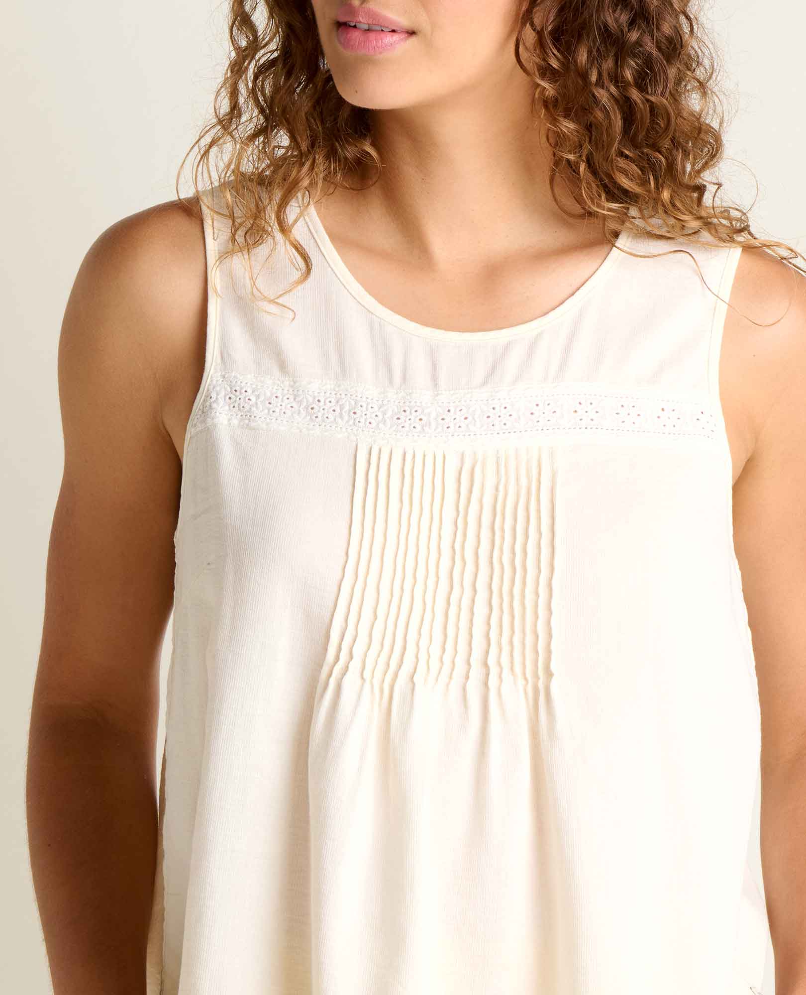 Manzana Pin Tuck Tank