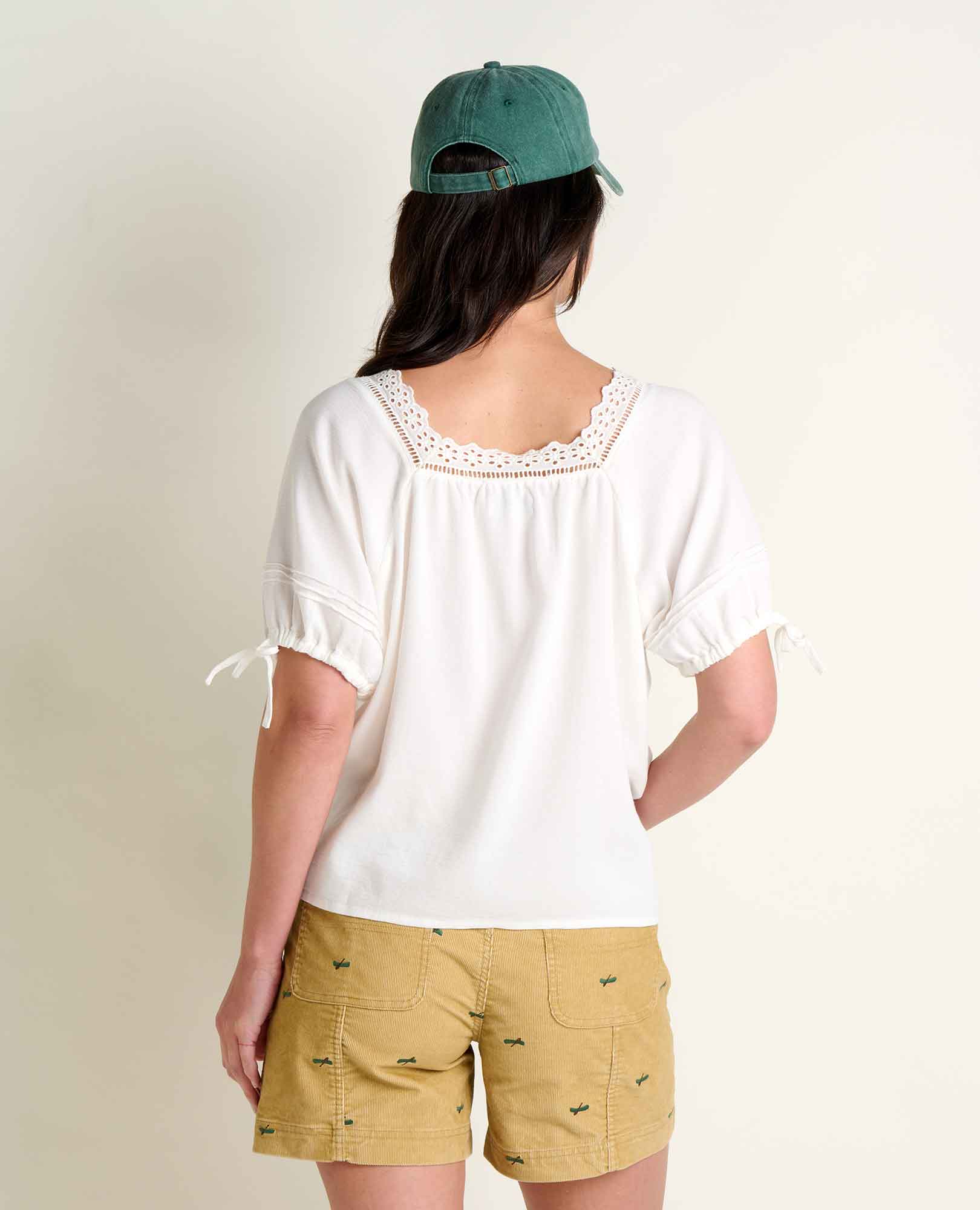 Manzana Peasant Shirt - Egret