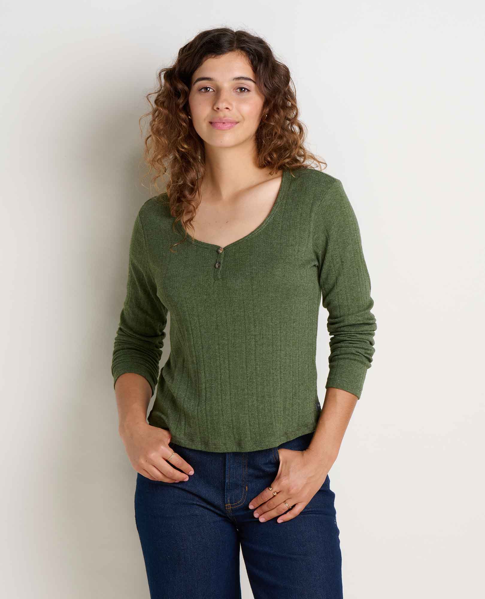 Foothill Pointelle Henley Tee