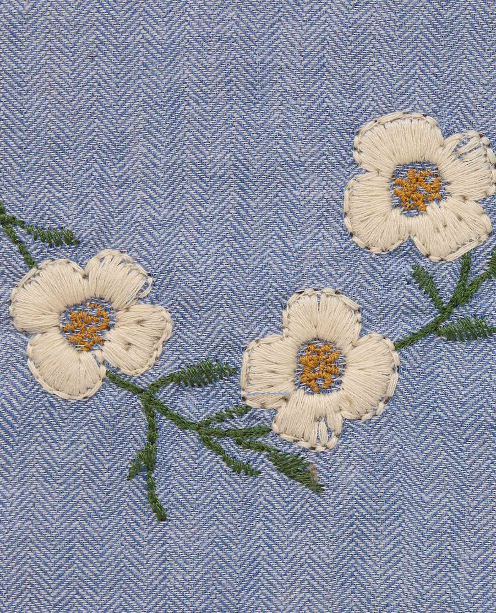Re-Form Flannel Western Shirt - Dew Embroidery
