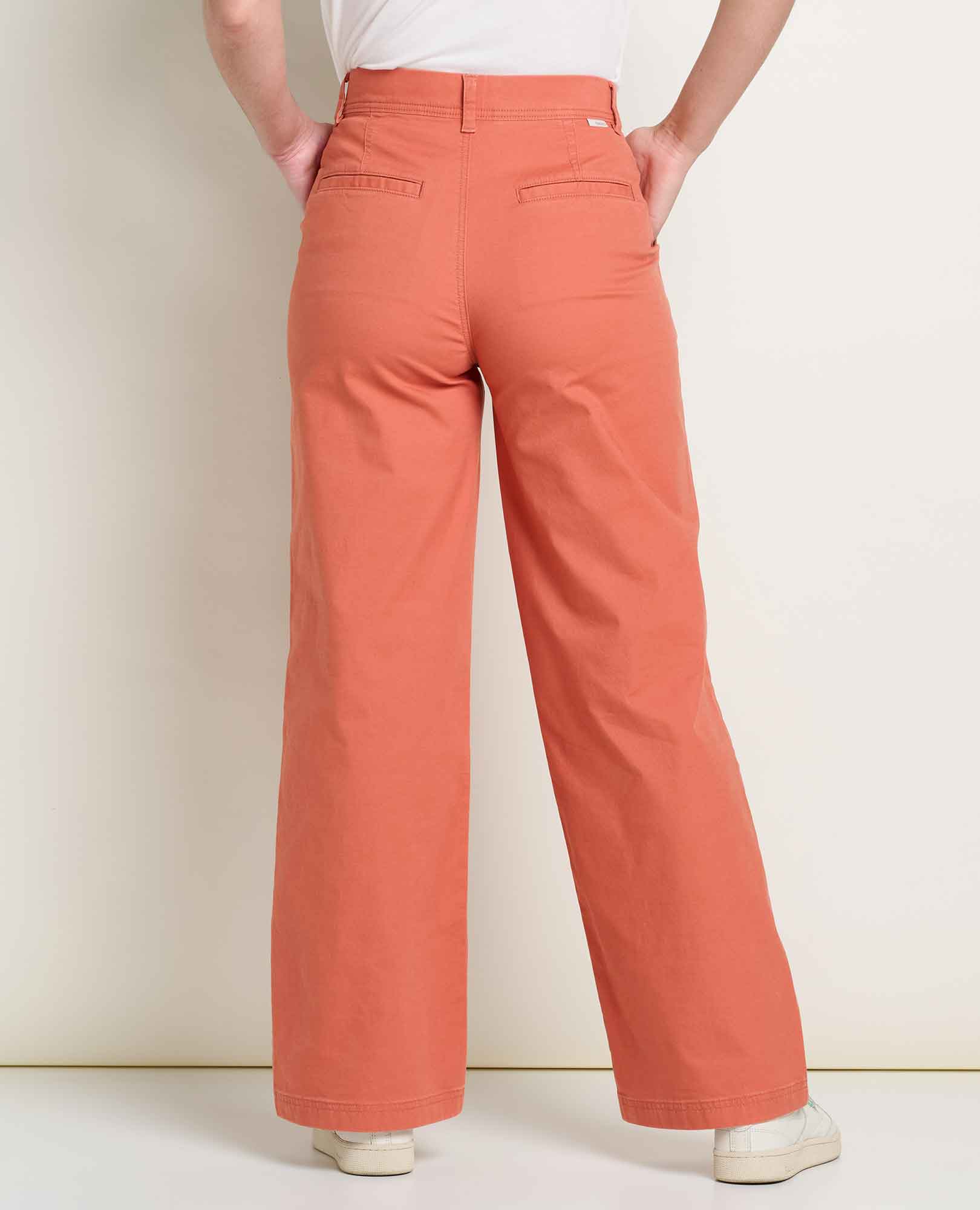 Earthworks Wide Leg Chino Pants - Clay