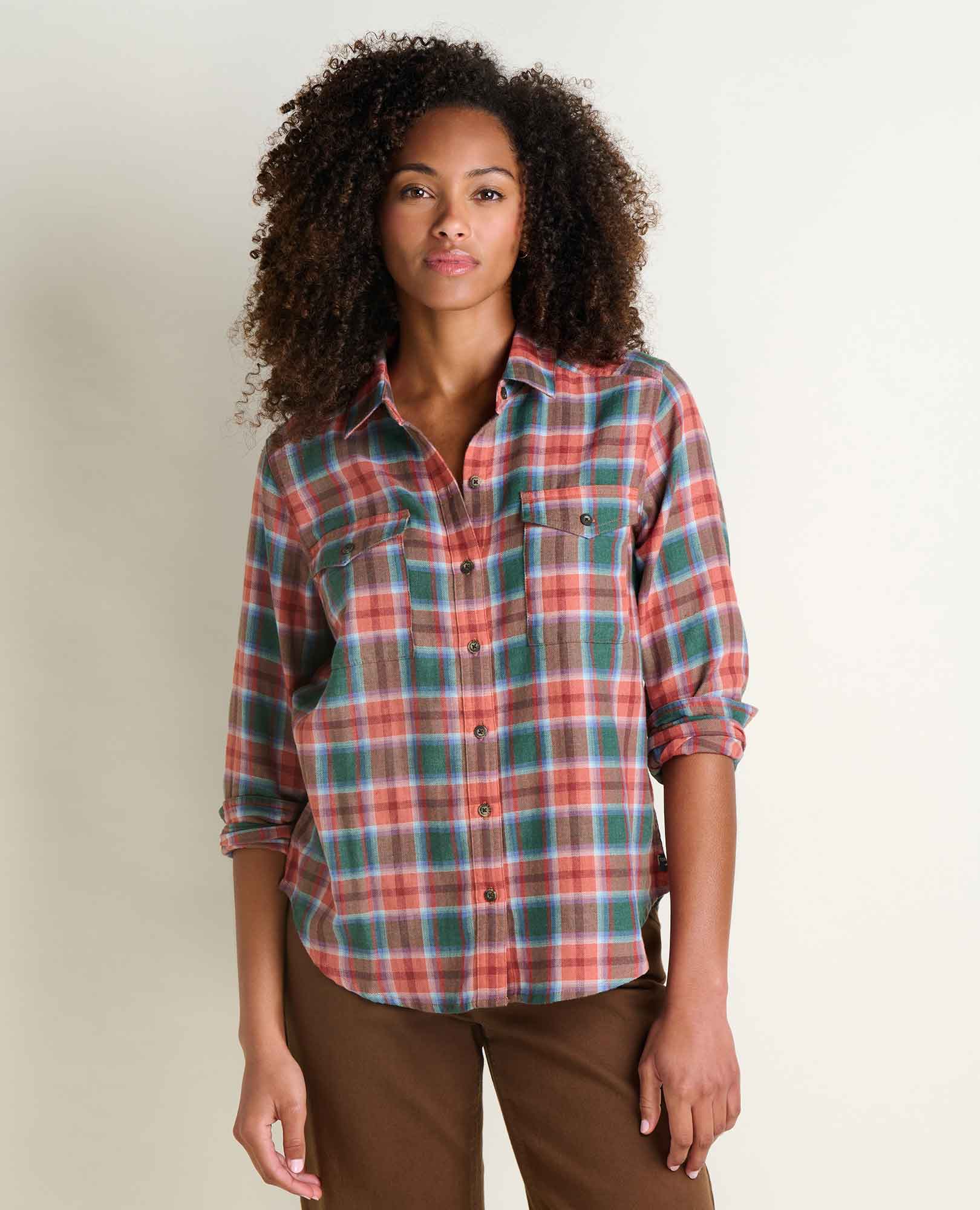 Re-Form Flannel Shirt - Clay Pattern