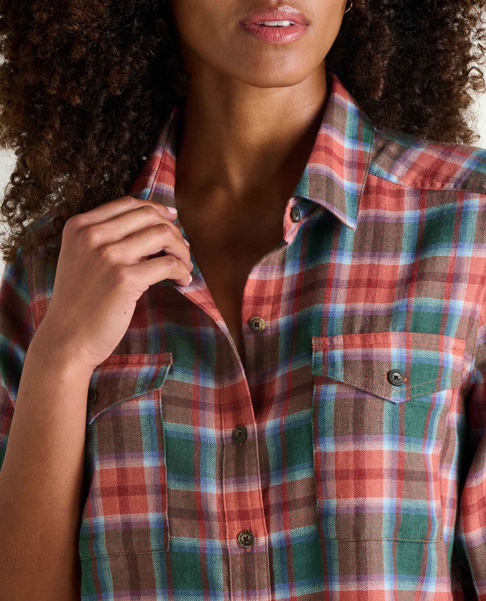 Re-Form Flannel Shirt - Clay Pattern