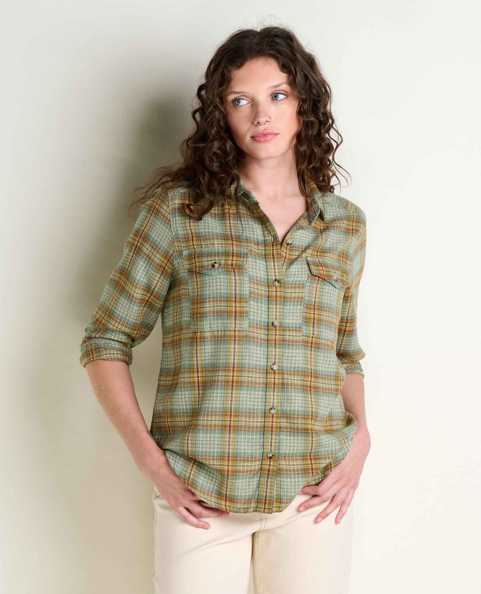 Re-Form Flannel Shirt - Sandstone Pattern