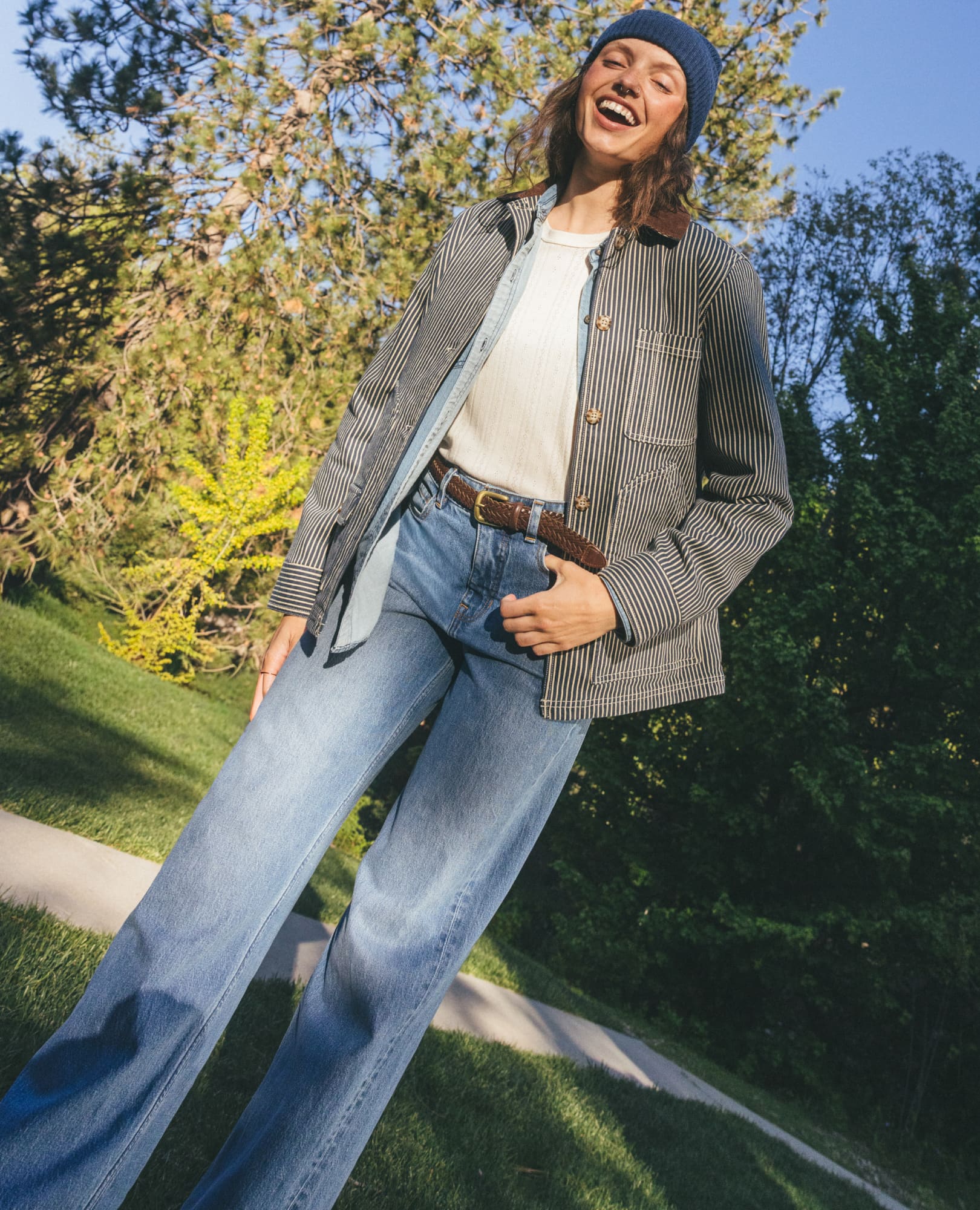 Tamarack Wide Leg Blue Jean - Tahoe