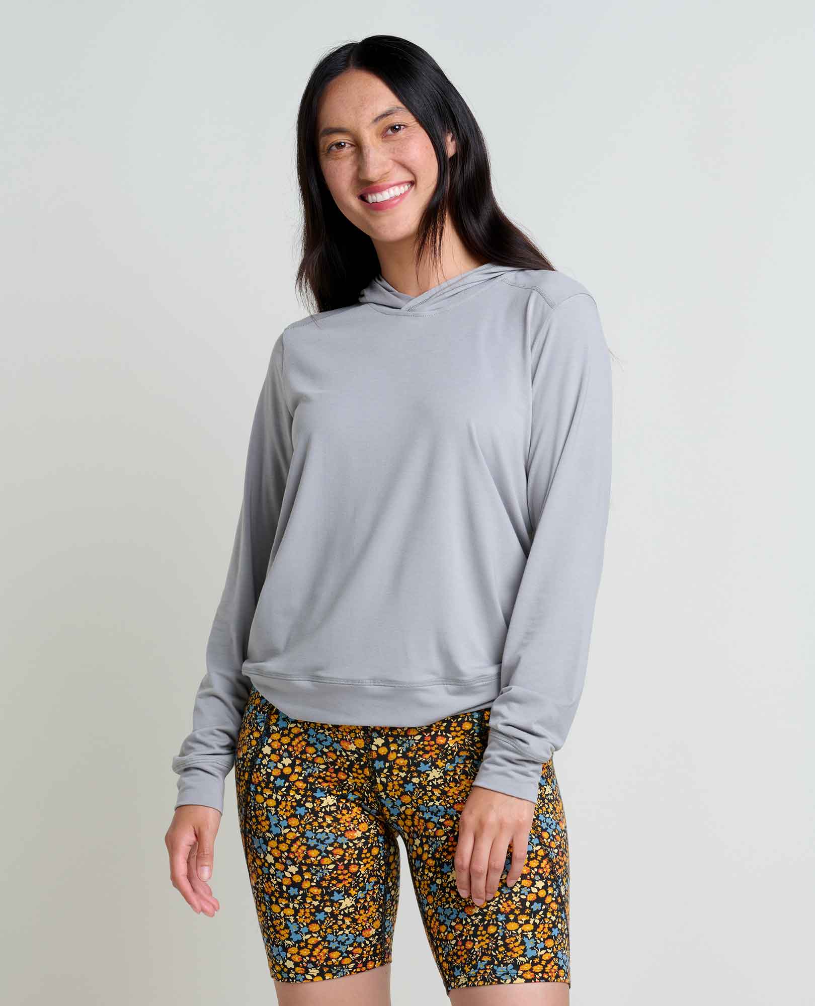 Swifty UPF Long Sleeve Hoody - Light Ash