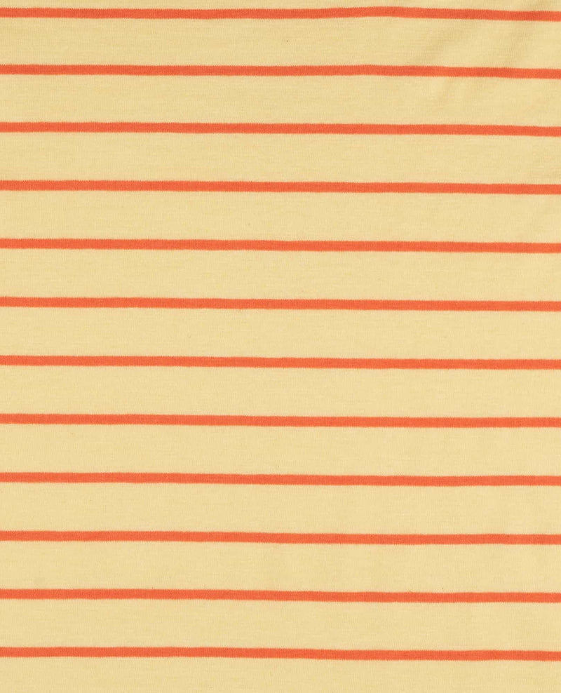 Rose Long Sleeve Tee - Papaya Bold Stripe