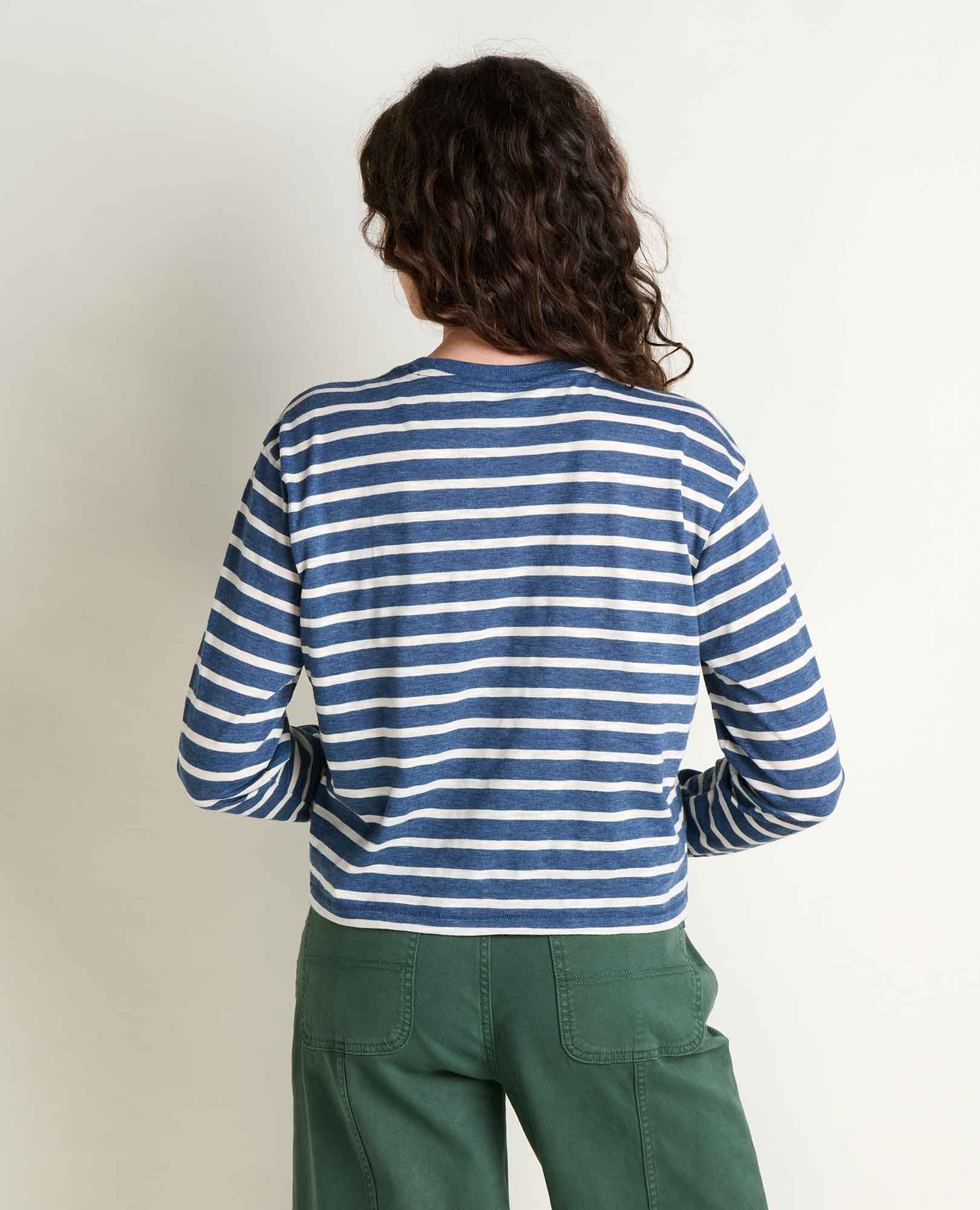 Boundless Jersey LS Tee - Canal Pattern