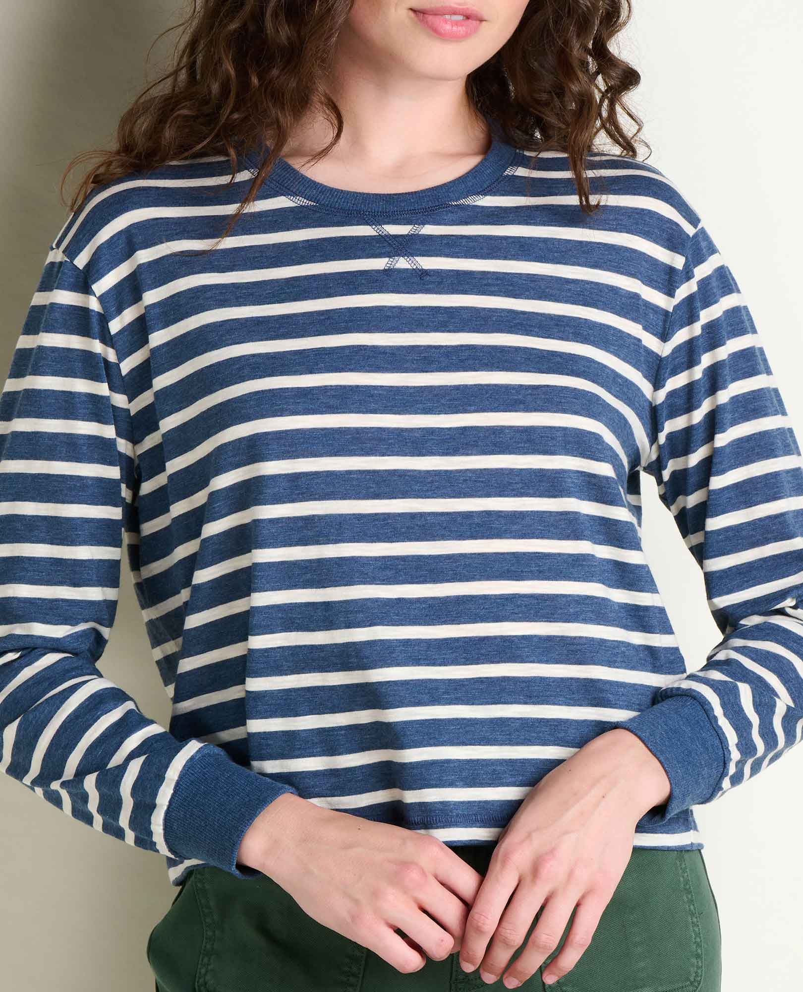 Boundless Jersey LS Tee - Canal Pattern
