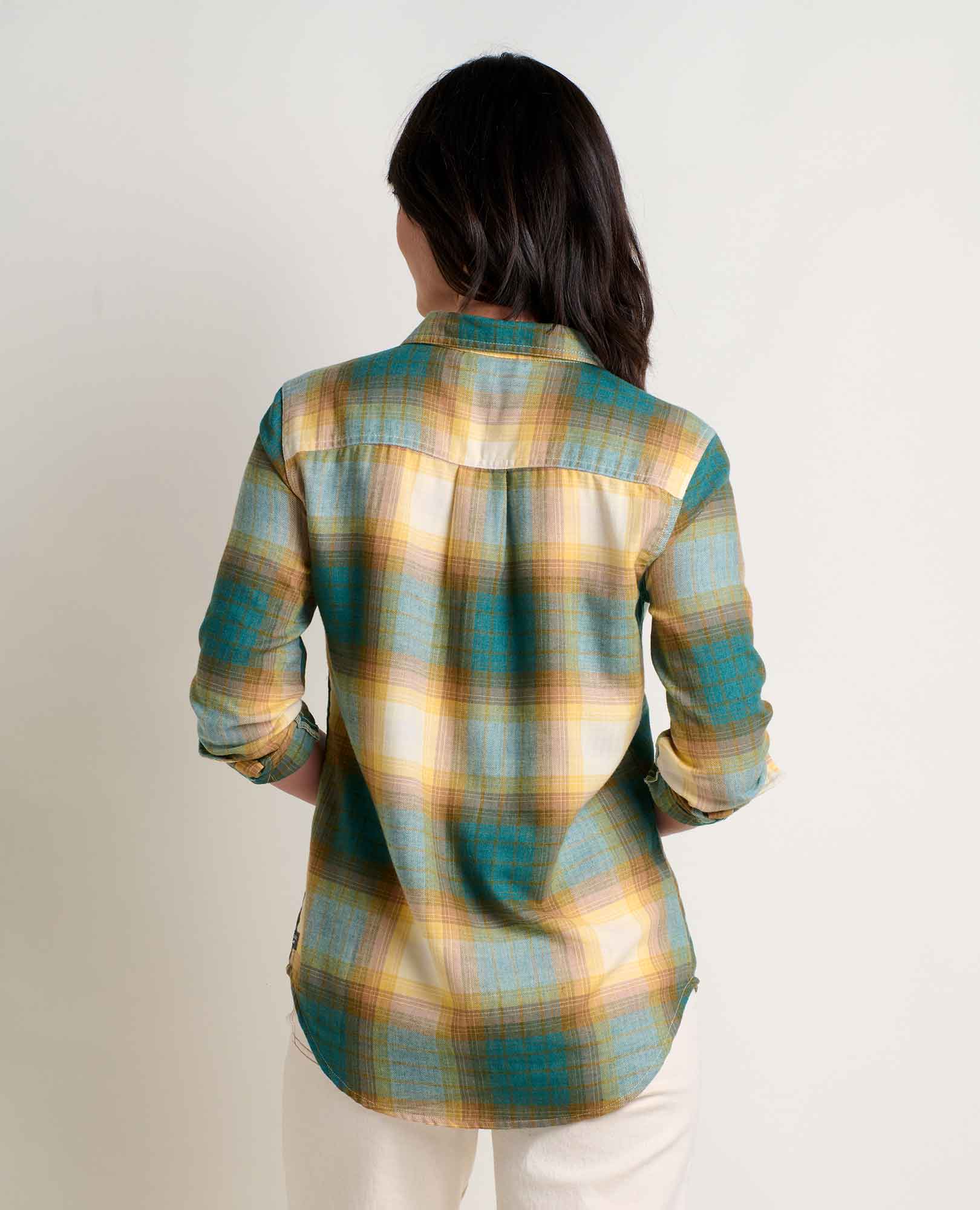 Re-Form Flannel Long Sleeve Shirt - Atlantic Ombre