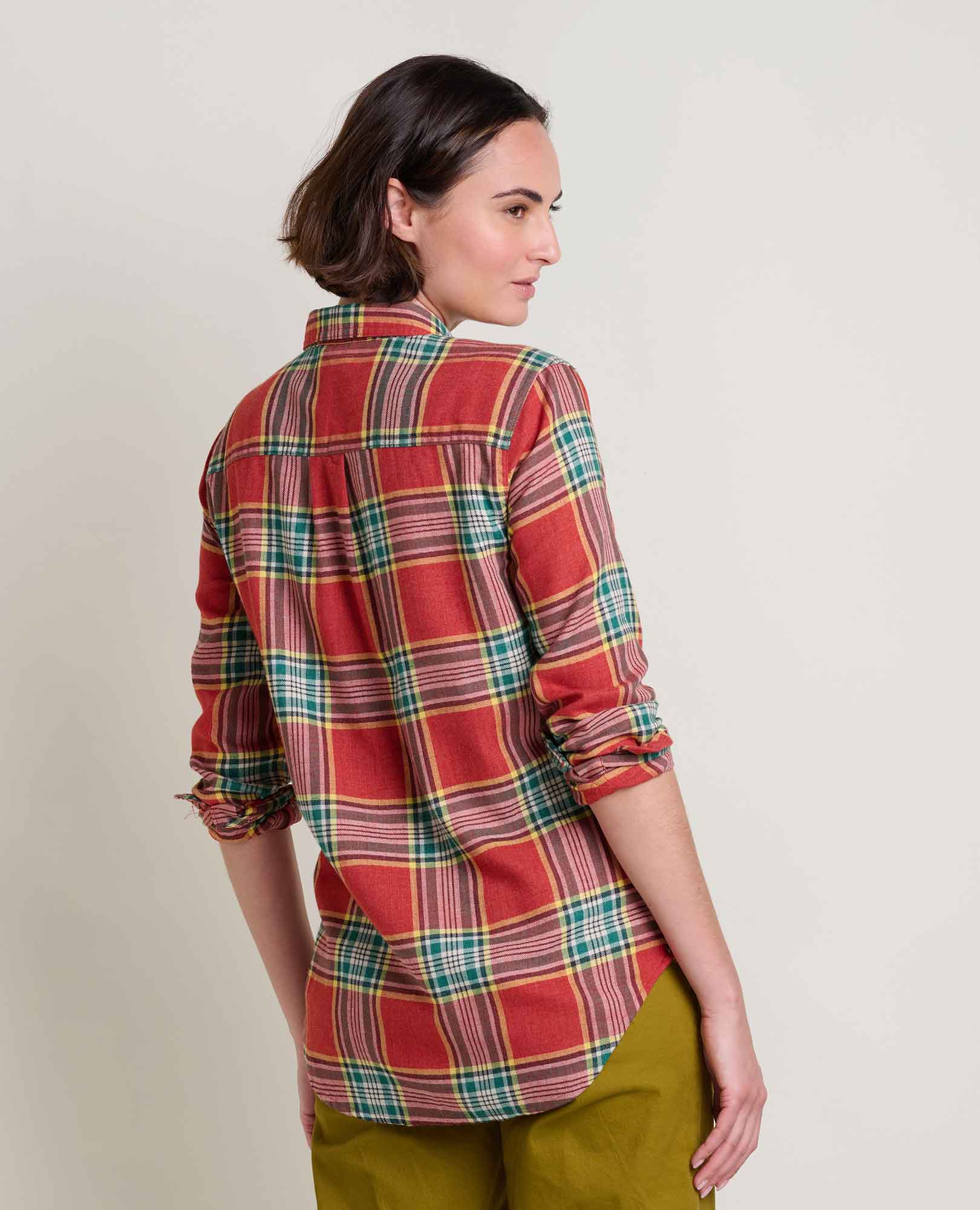 Re-Form Flannel Long Sleeve Shirt - Campfire Windowpane