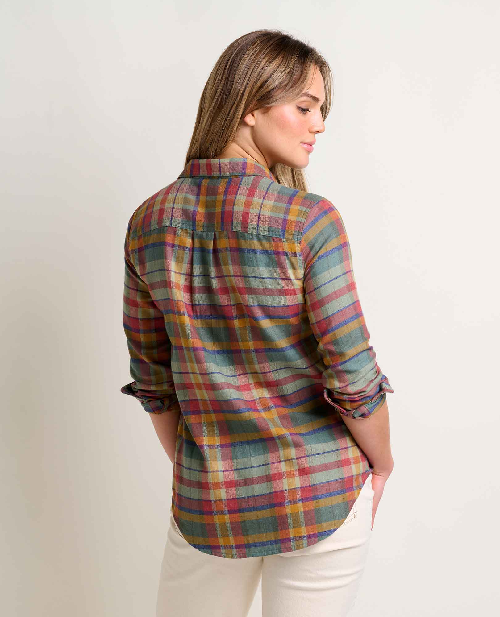 Re-Form Flannel Long Sleeve Shirt - Yucca Madras