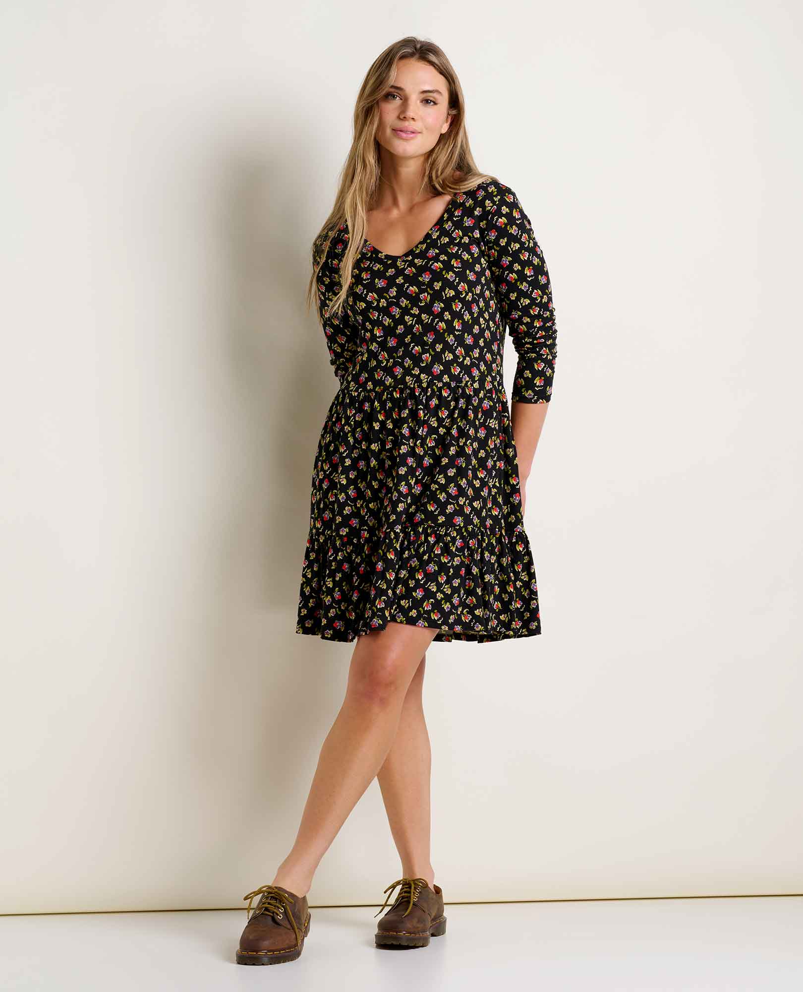 Marley Tiered Long Sleeve Dress