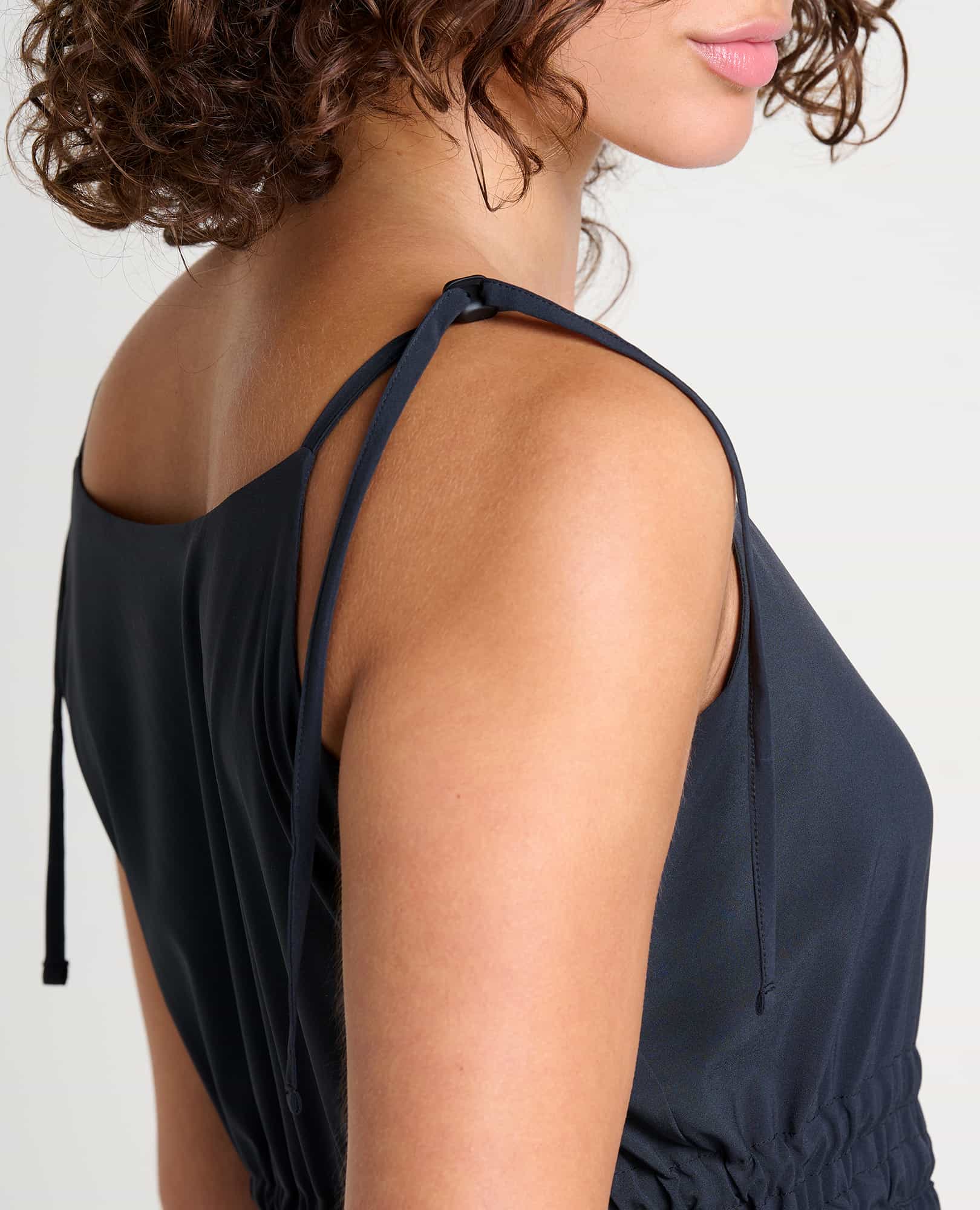 Sunkissed Tiered Midi Dress - Black - SALE