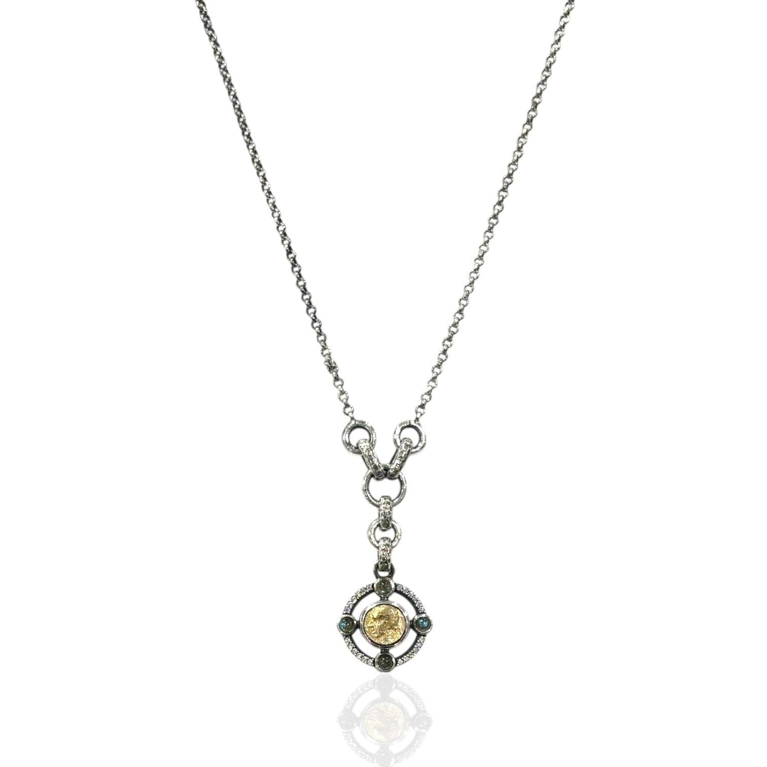 Mini Vintage Silver Miko Coin Necklace