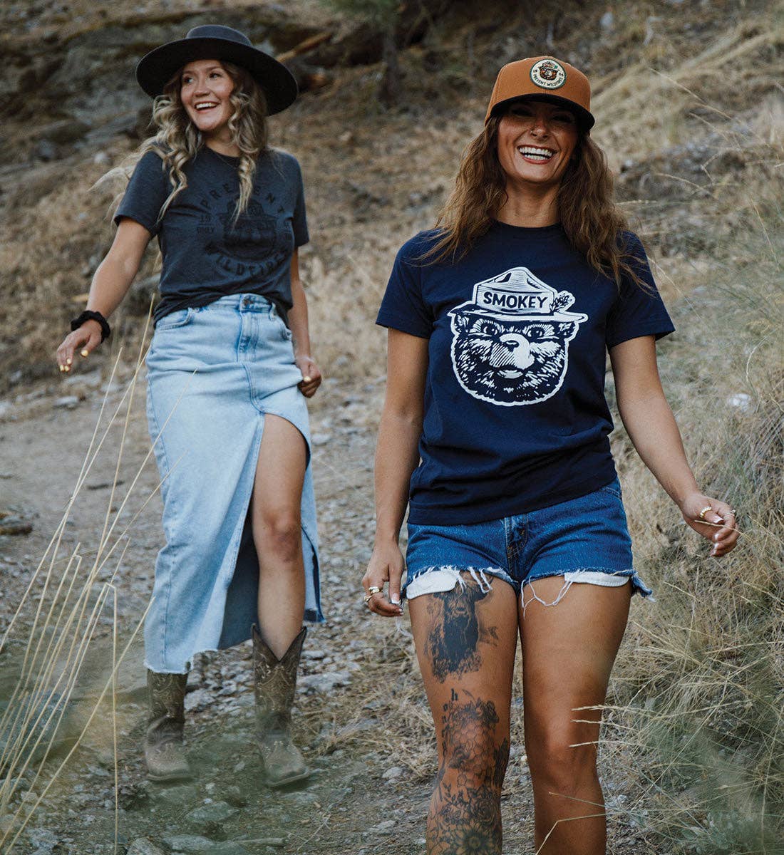 Smokey Bear Icon Tee: Dark Blue