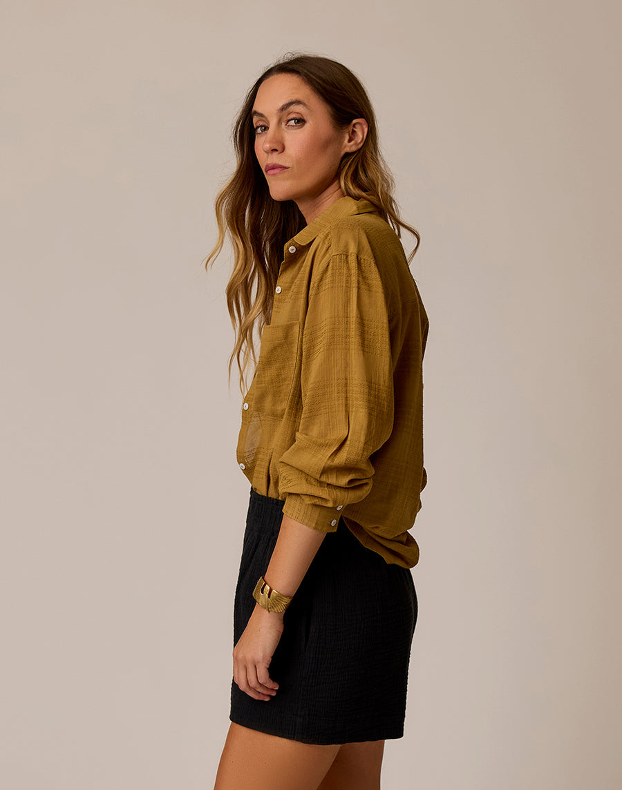 Taylor Textured Tunic - Golden