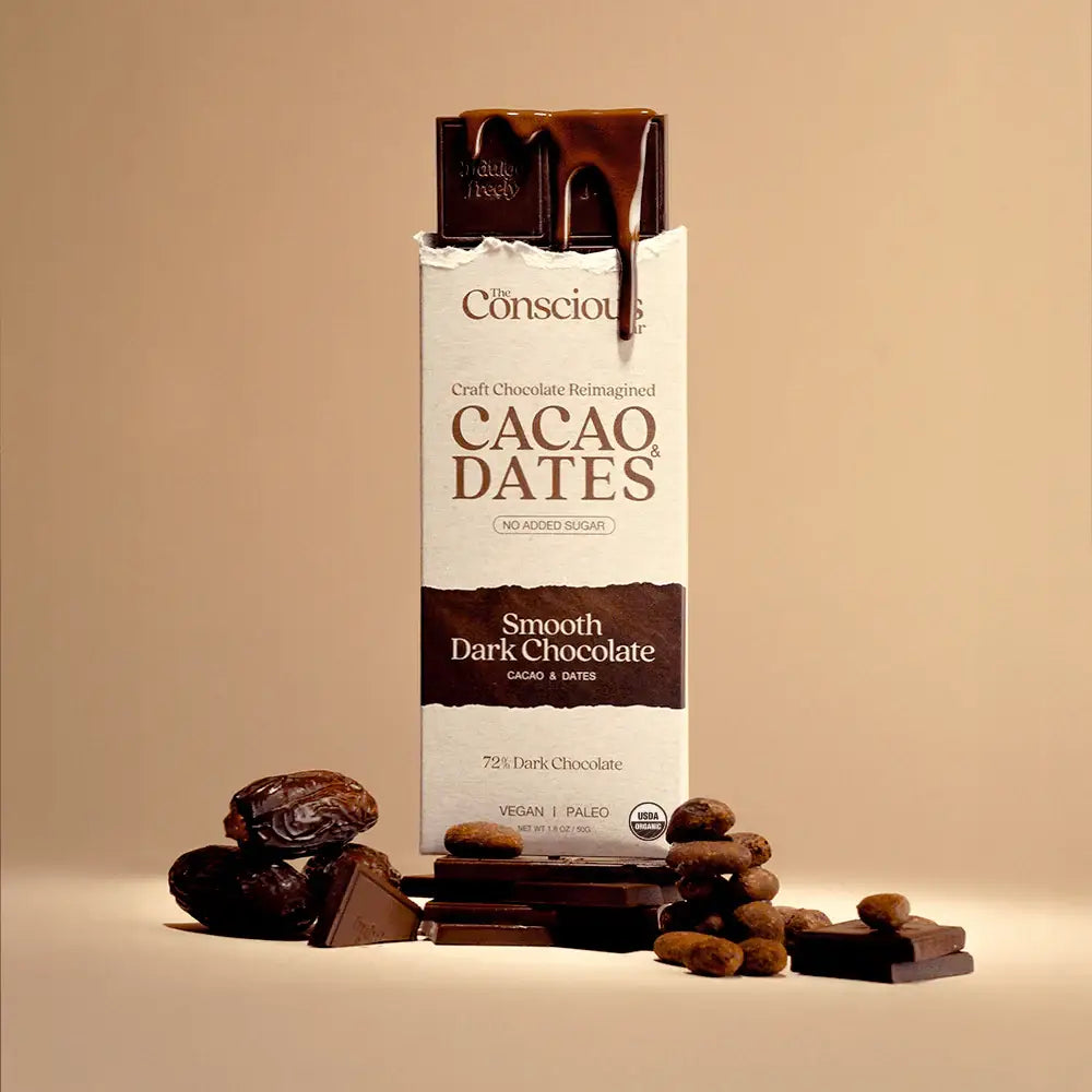 The Conscious Bar - Date Sweeteed Smooth Dark Chocolate