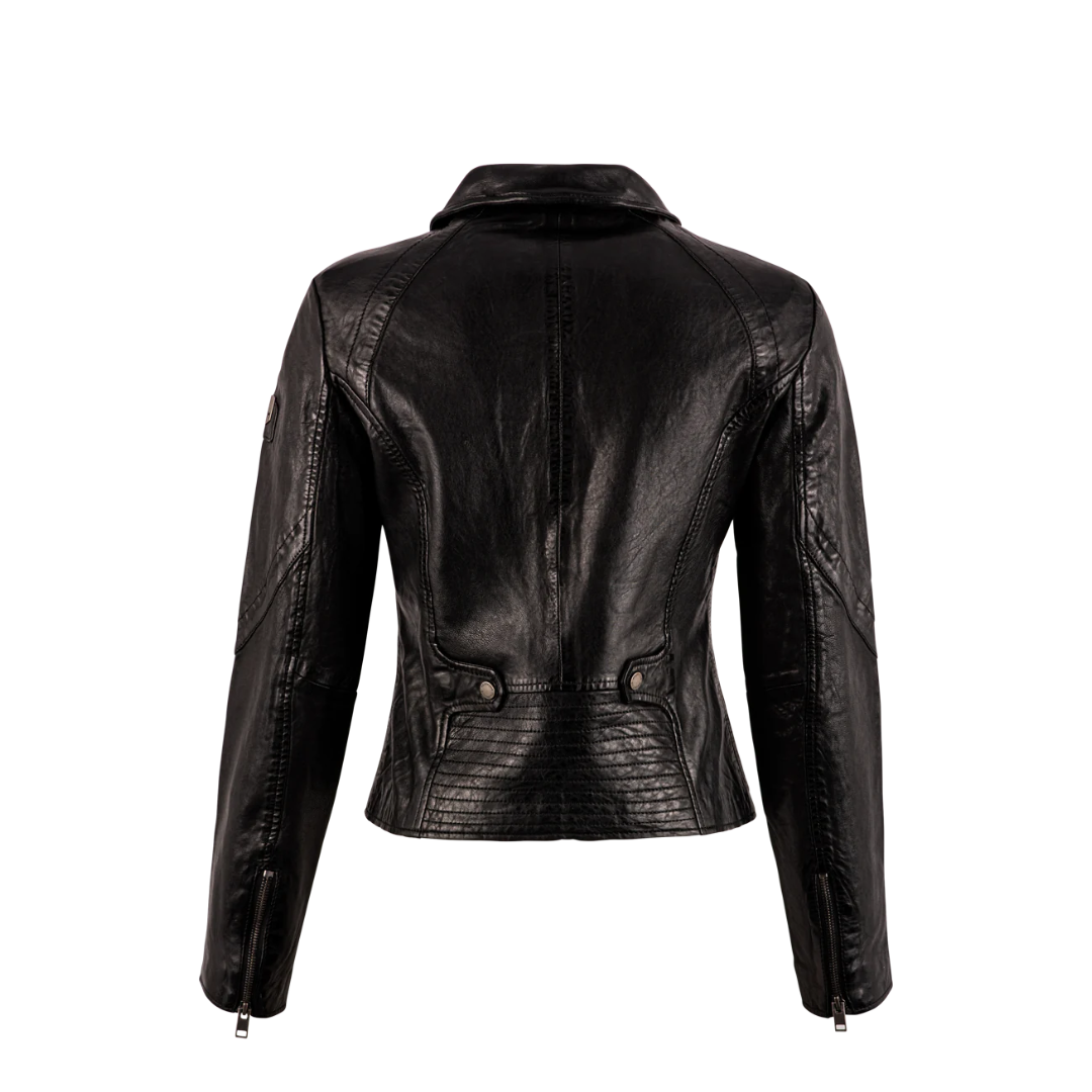 Else RF Leather Jacket - Dark Oak