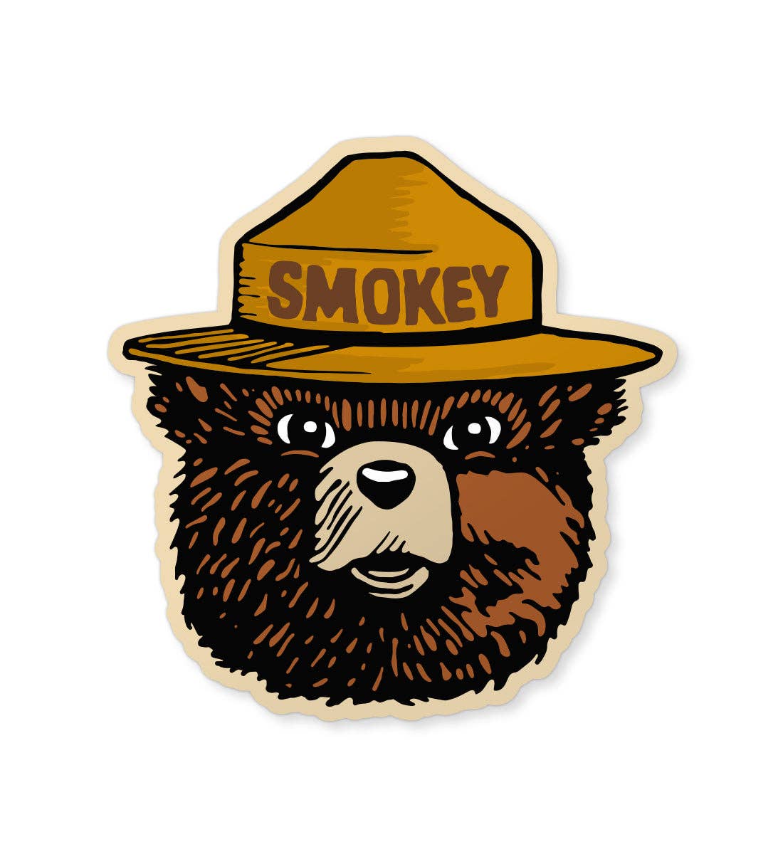 Smokey Bear Icon Sticker
